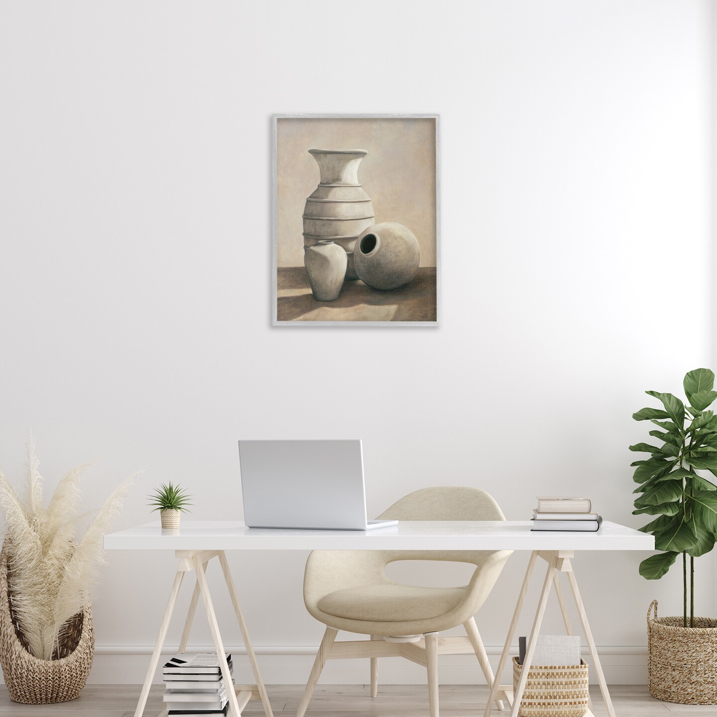 Stupell Industries Traditional Vessels Still Life Framed Giclee Design by Andr&#xE9; Mazo