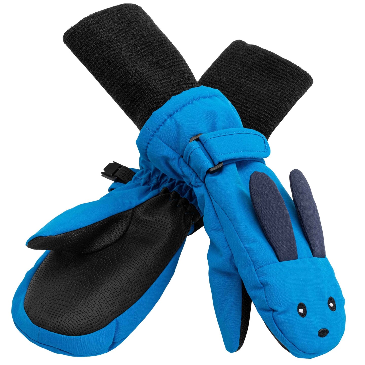 Maplefield Snow Mittens for Kids, Ages 4-6 &#x2013; Bunny (Medium), Kids Waterproof Mittens with Fun Creatures, Long Cuff Keeps Kids Dry and Warm, Toddler &#x26; Kids Waterproof Mittens - Thinsulate