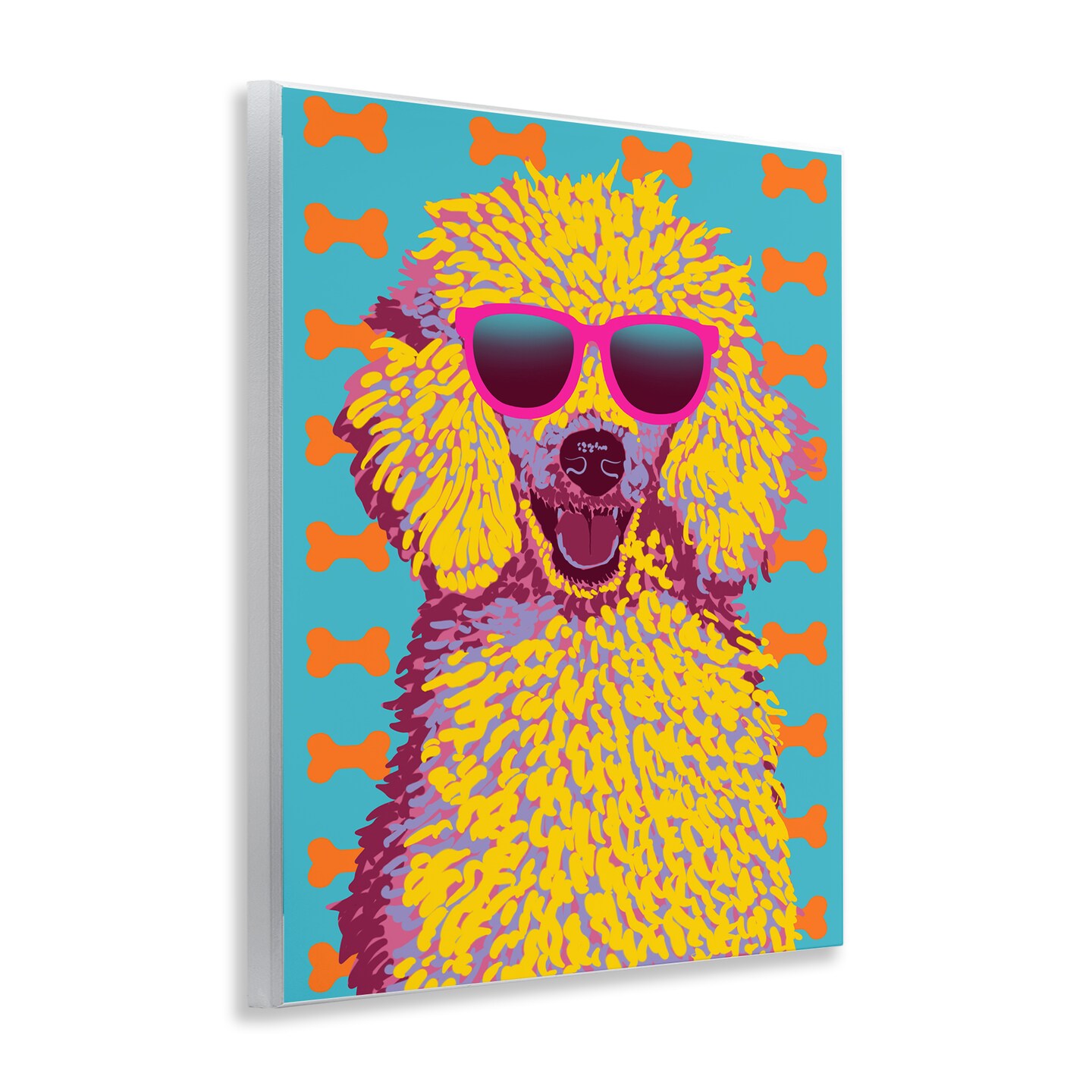Stupell Industries Retro Pop Poodle Wall Plaque Design by Marcus Prime