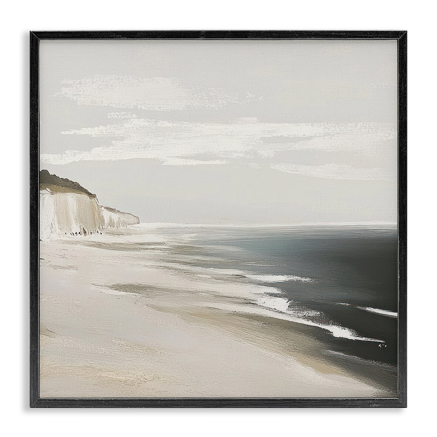 Stupell Industries Soft Sands in Neutrals Framed Giclee, design by Mona Grace