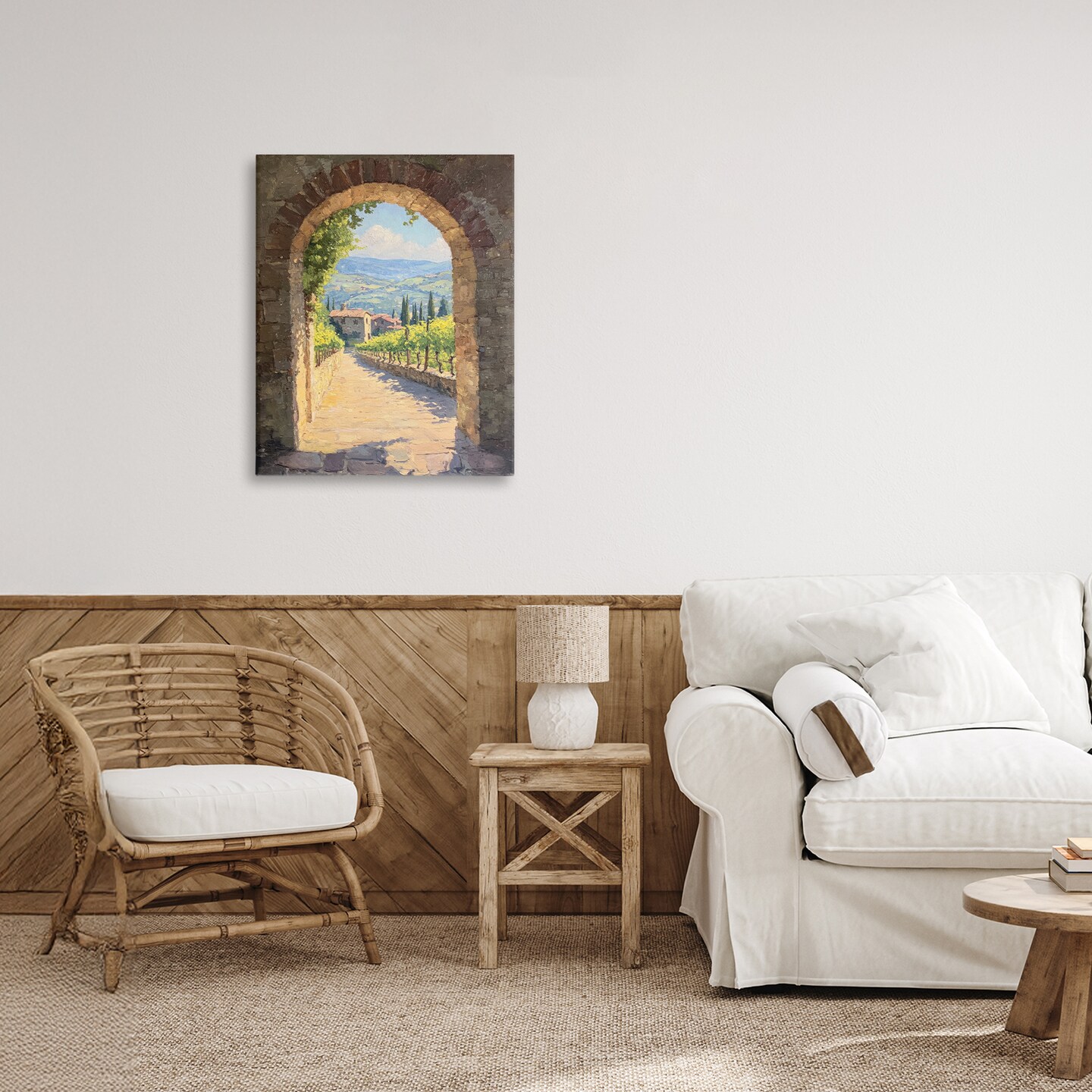 Stupell Industries Tranquil Garden Arch Canvas, design by Petal Prints Design