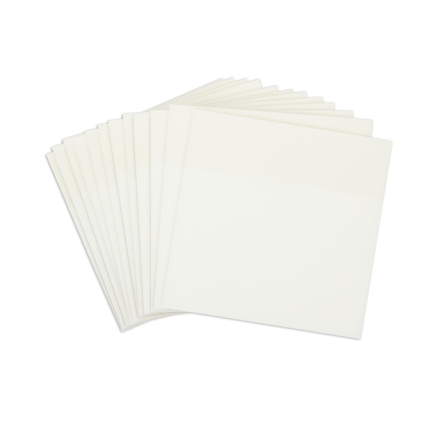 12 Pack 50 Sheet 3x3 Transparent Sticky Notes, Self-Stick Pads , Total 600 Sheets