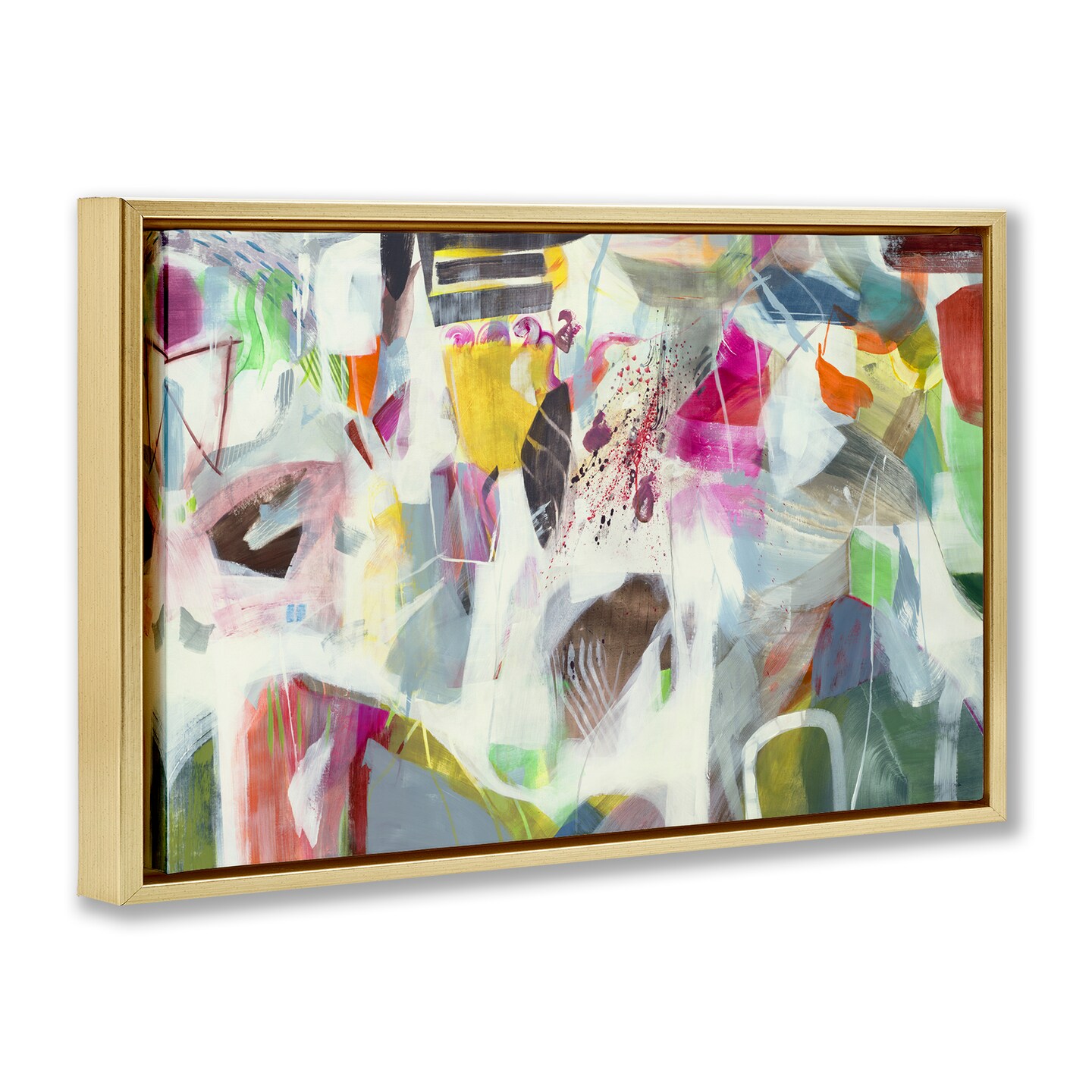 Stupell Industries Eclectic Whimsy Abstraction Floating Frame, design by Jill Martin