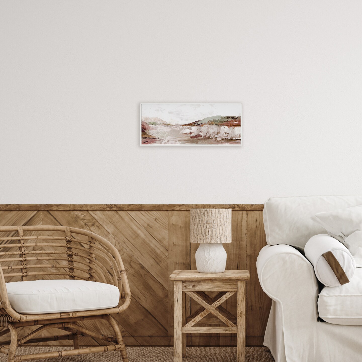 Stupell Industries Rustic Pastel Tides Framed Giclee, design by Luna Mavis