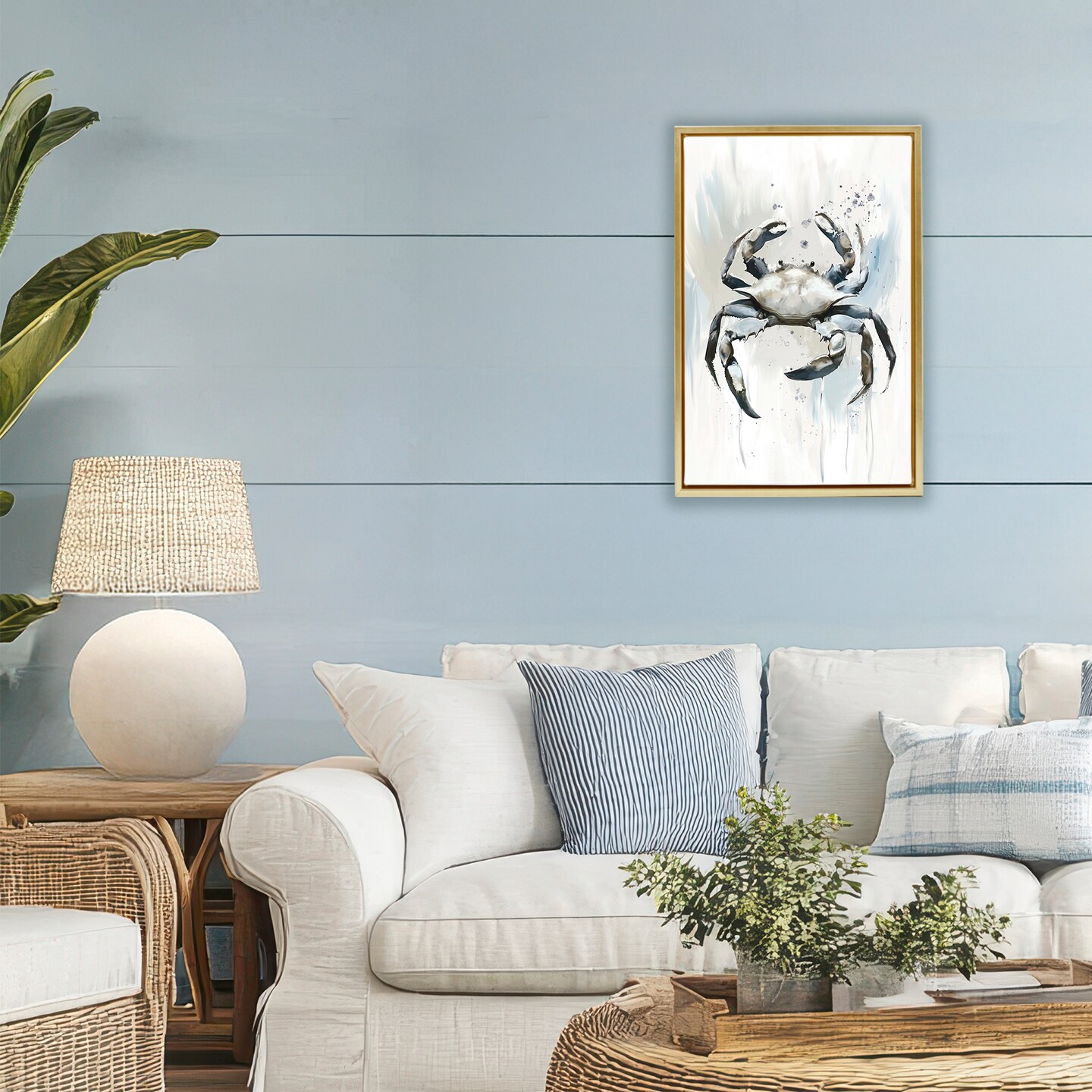 Stupell Industries Kingdom of Crabs Floating Frame, design by Ramona Murdock