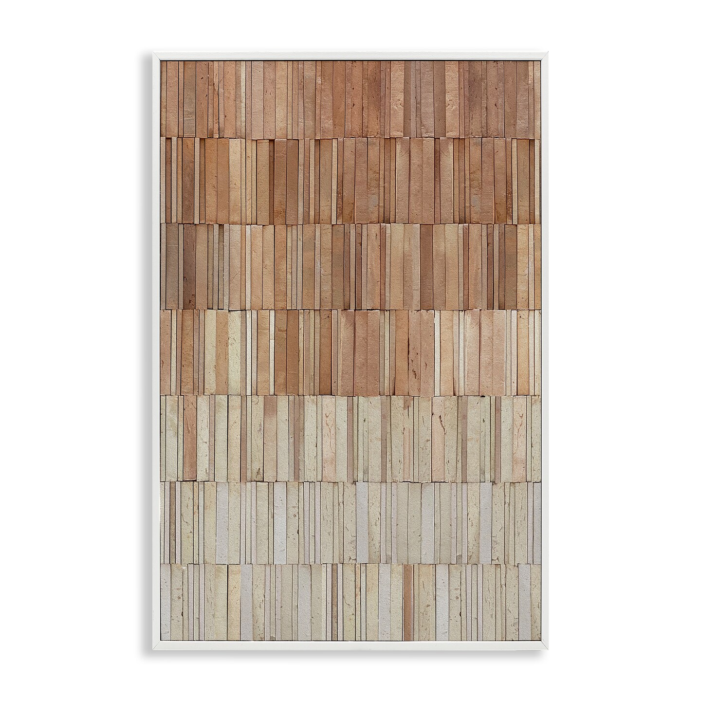 Stupell Industries Tiled Terracotta Wall Framed Giclee, design by Flora Kouta