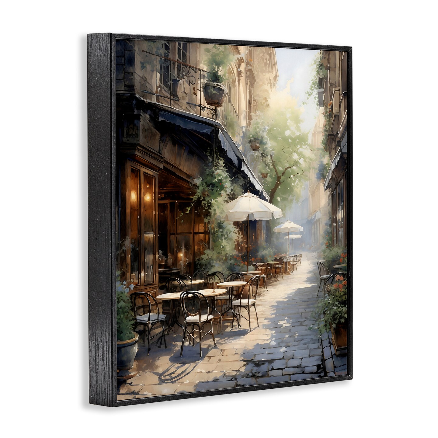 Stupell Industries Cafe In Paris Alleyway Framed Giclee, design by LSR Creative Studio