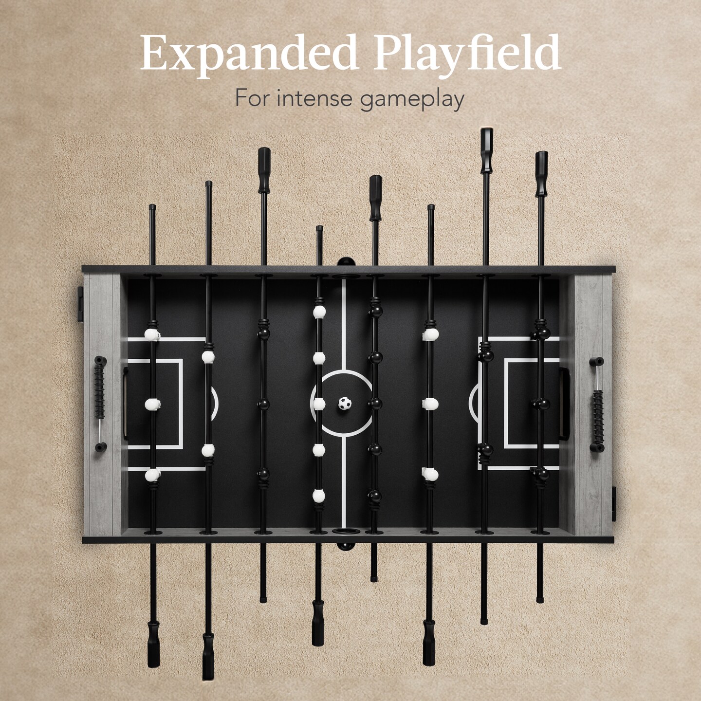 Best Choice Products Full Size 54in Regulation Foosball Table for Home, Game Room w/ 2 Balls, 2 Cup Holders