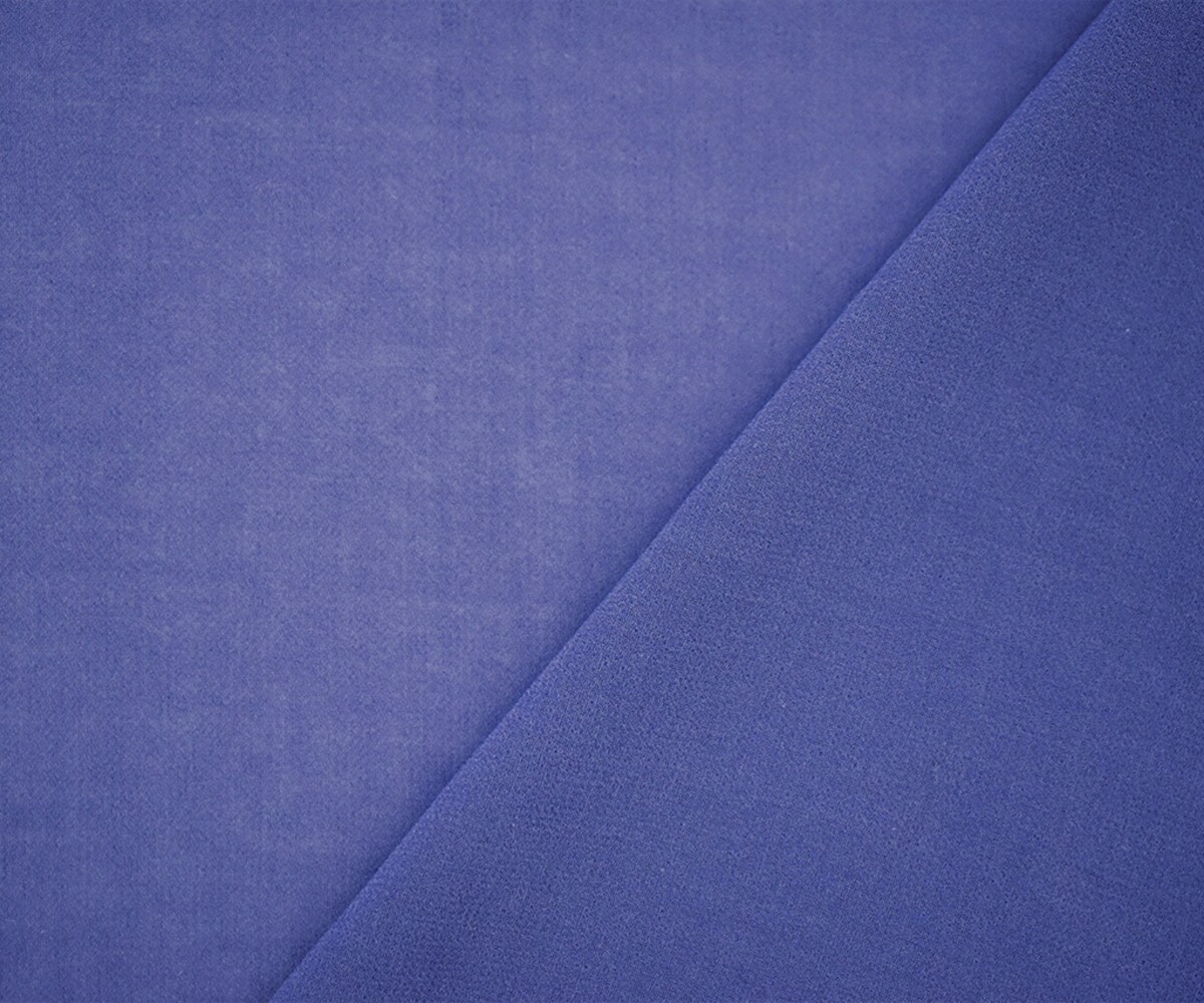 Periwinkle Purple Solid Poly Chiffon Woven Fabric By the Yard