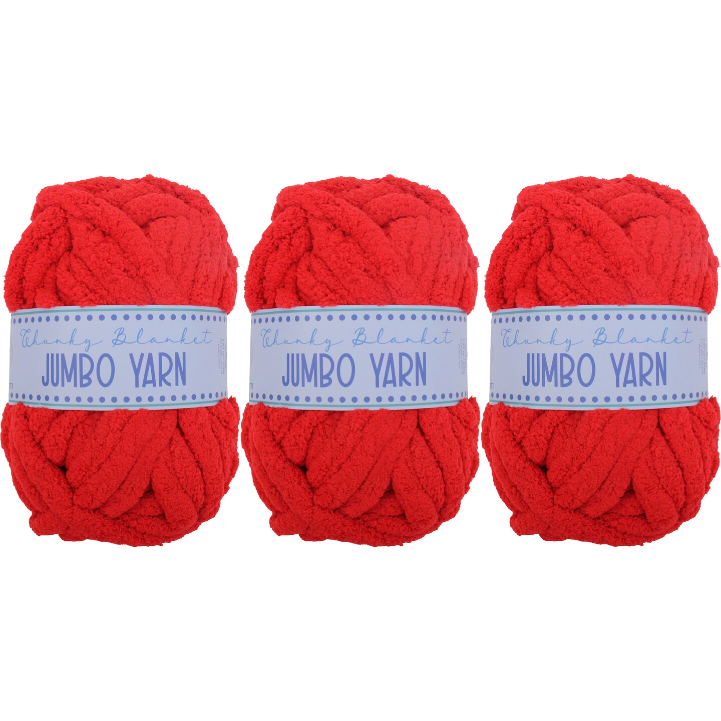 ThreadArt Chunky Chenille Yarn for Hand Knitting – Jumbo Blanket Yarn, Soft Thick Polyester Chenille for Arm Knitting, DIY Throws, Pillows & Pet Beds – 26–27 Yards, 8 oz -Available in Singles, 3 Pack, and 6 Pack