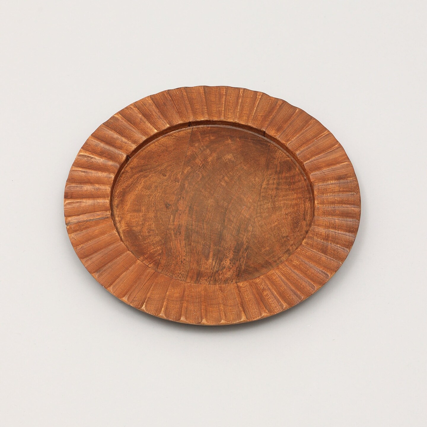 Handcrafted Natural Wood Charger Plates &#x2013; Eco-Friendly, 13&#x201D;