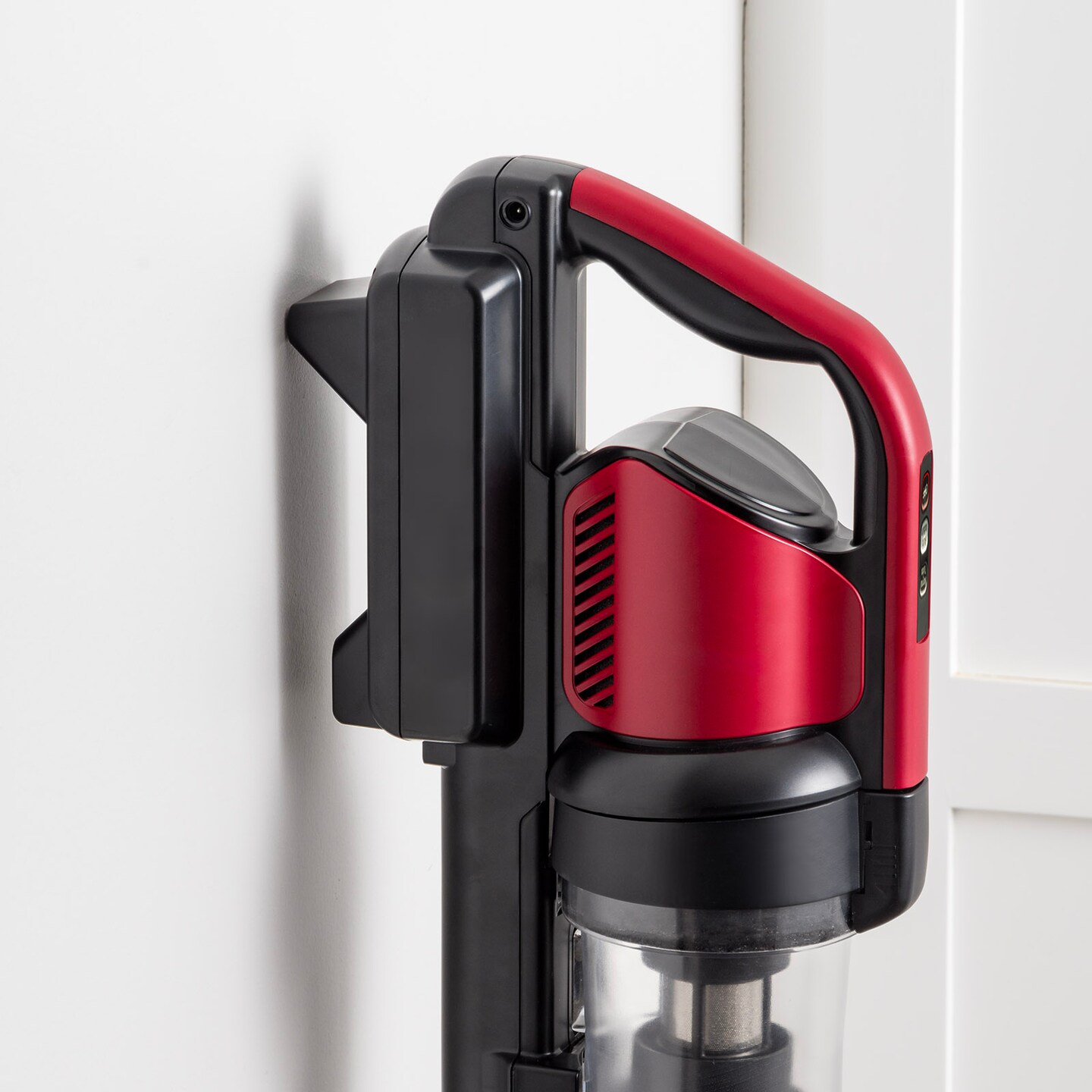 IRIS USA Cordless Stick Vacuum Cleaner - Black/Red