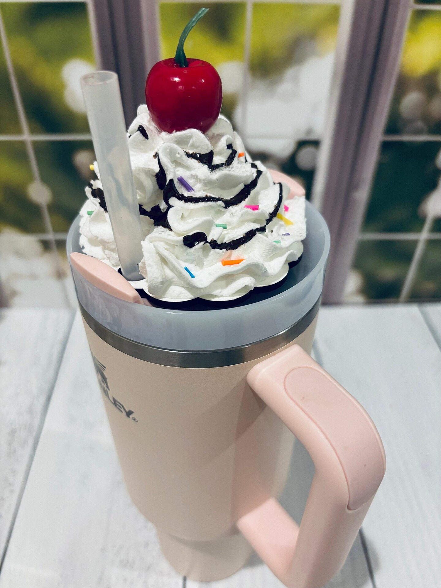 Stanley Tumbler Topper Accessory- Faux Icing with Sprinkles- Stanley Cups-  40oz Cup | MakerPlace by Michaels