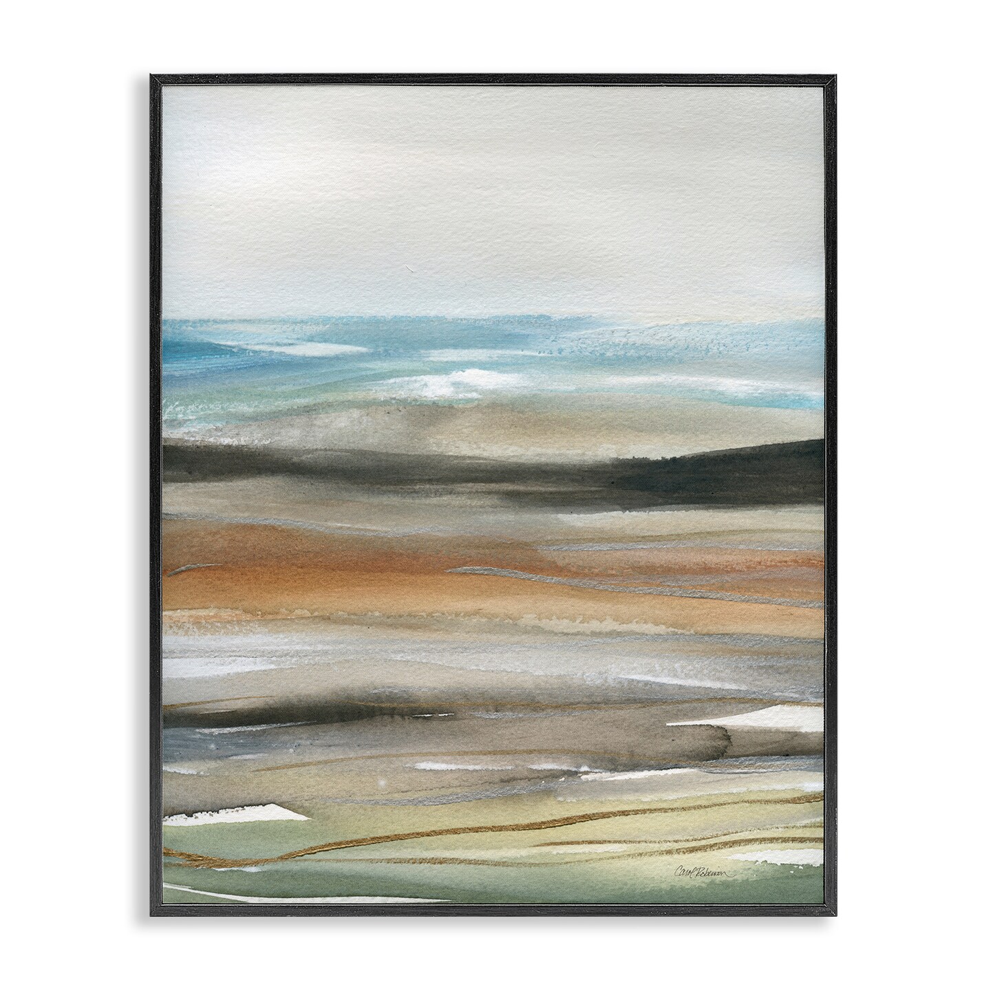 Stupell Industries Abstract Landscape Painting Framed Giclee Design By Carol Robinson