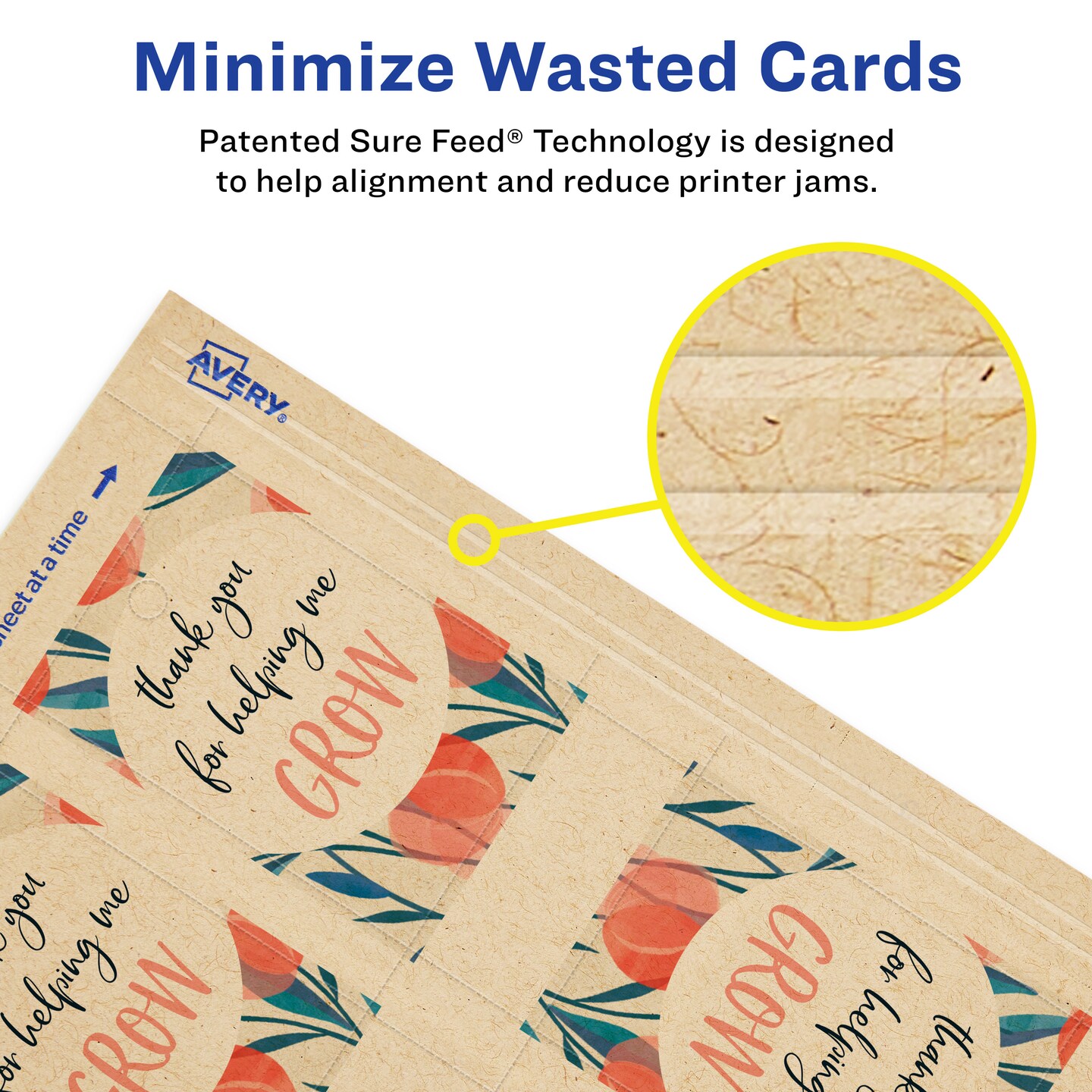 Avery 2&#x22; x 3&#x22; Rectangle, Kraft Brown Printable Tags