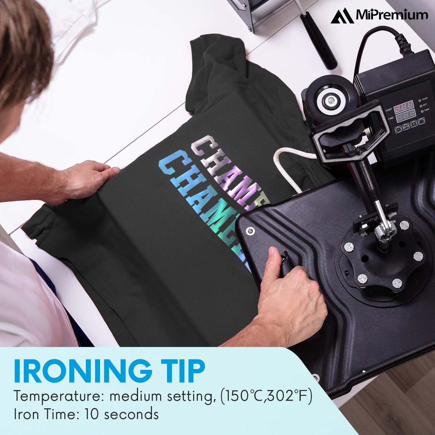 Chameleon Heat Transfer Vinyl Iron On HTV Compatible with Cricut Air,12 x 12" Inch (6 x Sheets)