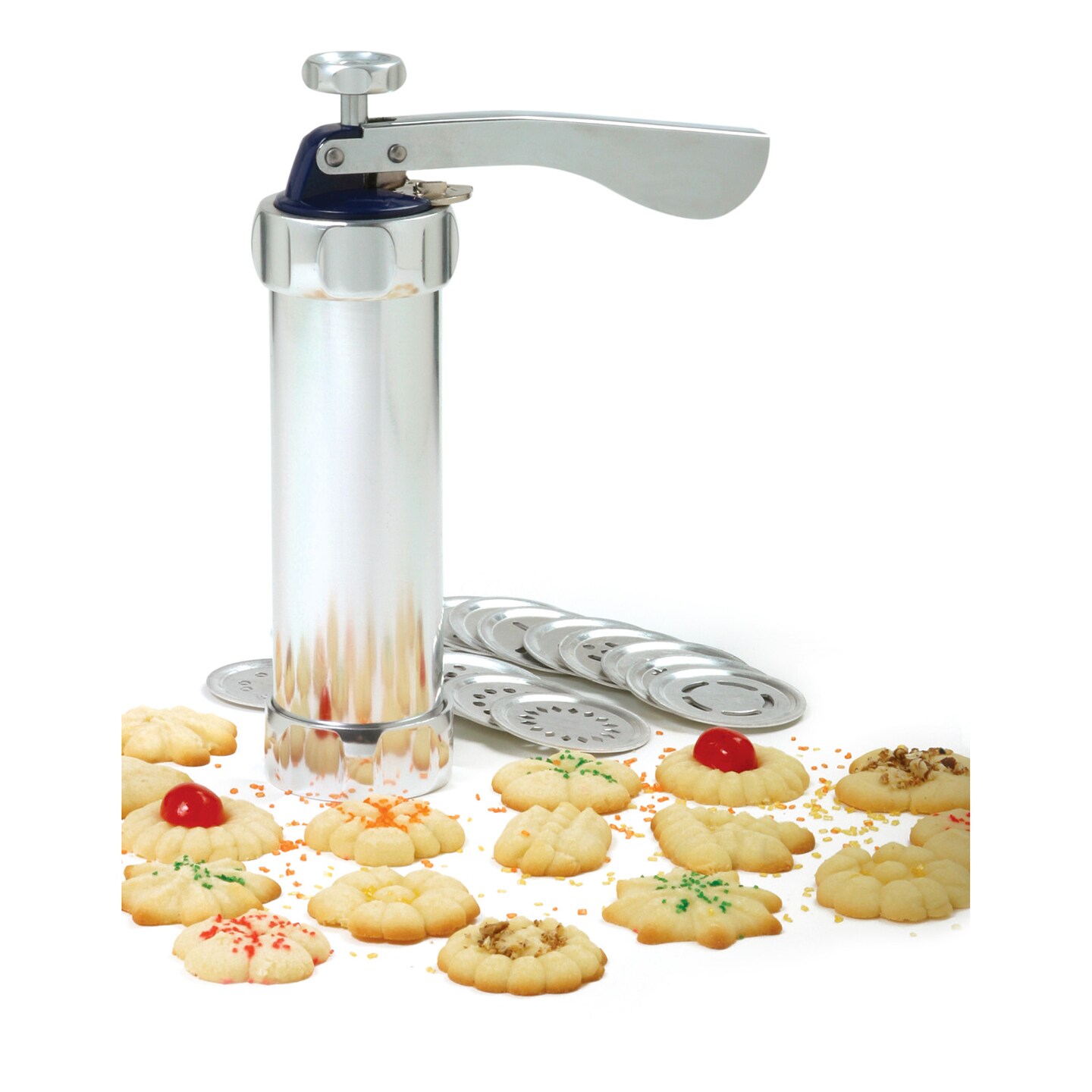Norpro Deluxe Cookie Press and Icing Gun Set, 20 Discs & 4 Tips