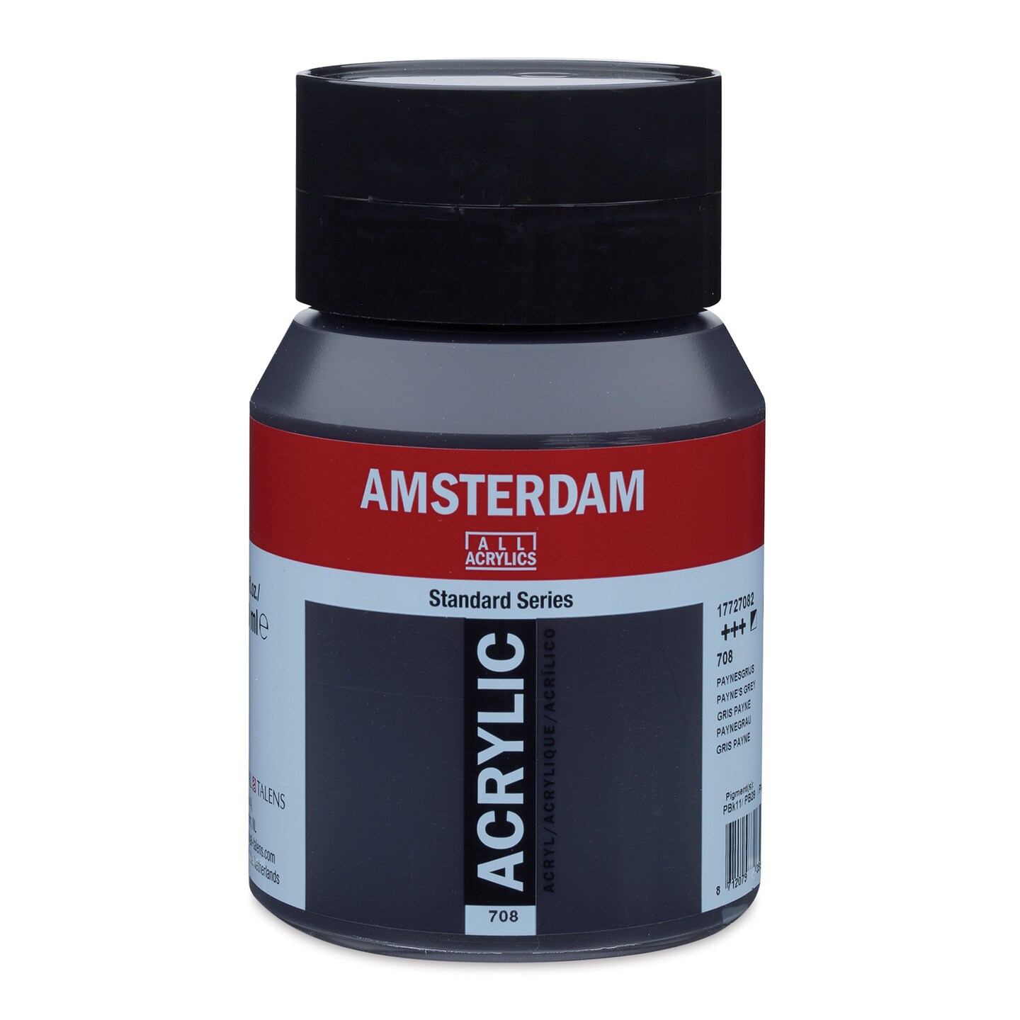 Amsterdam Standard Series Acrylic - Payne&#x27;s Gray, 500 ml bottle