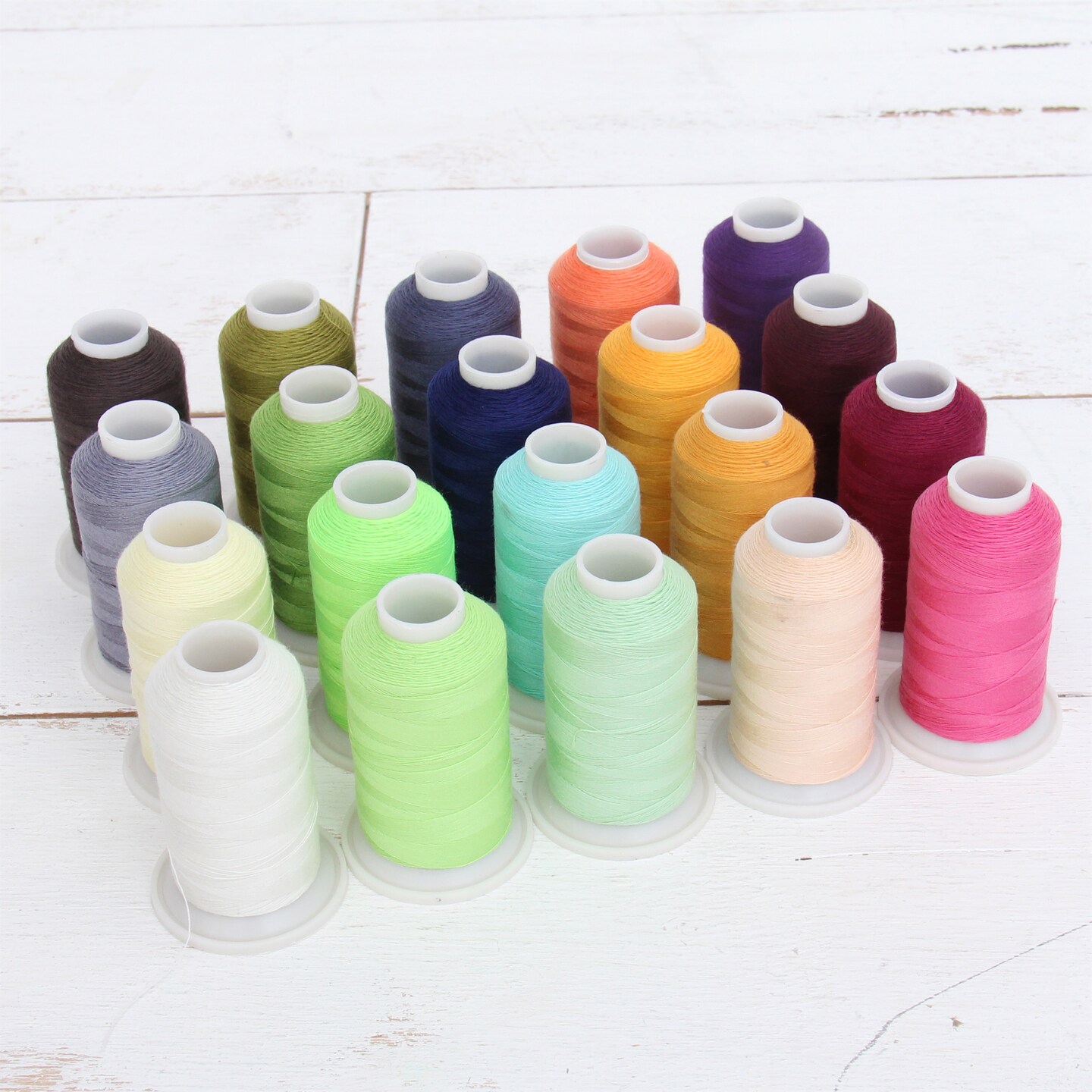Threadart Polyester All-Purpose Sewing Thread Sets - 600m - Over 12 Sets Available - 50S/3 -For apparel, drapery, crafts and more