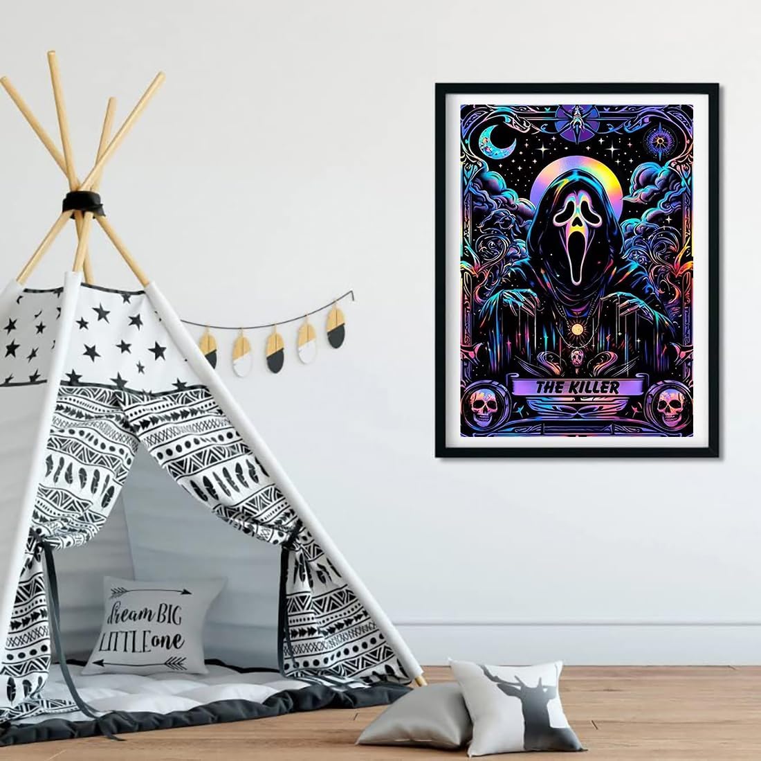 Halloween Diamond Painting Kit for Adults – 5D Full Drill DIY Gem Art, Round Diamond Dots, Beginner-Friendly, 12×16 Inch Wall Decor (329)