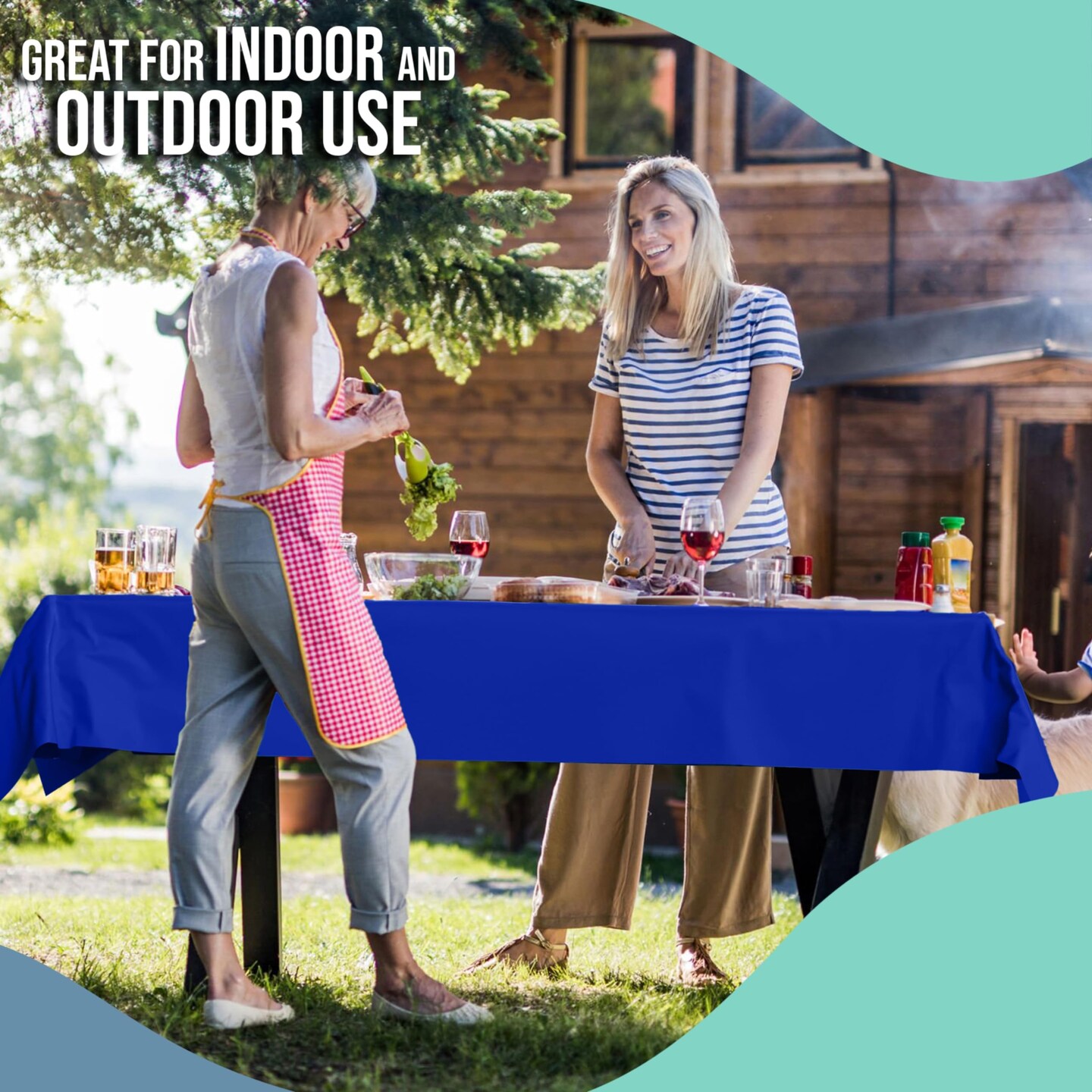 Exquisite Plastic Table Cover Roll – 40" x 100' Disposable Tablecloth Roll – Premium Thick 0.5 MIL Plastic Banquet Roll – Party Table Cover Roll for Events & Catering