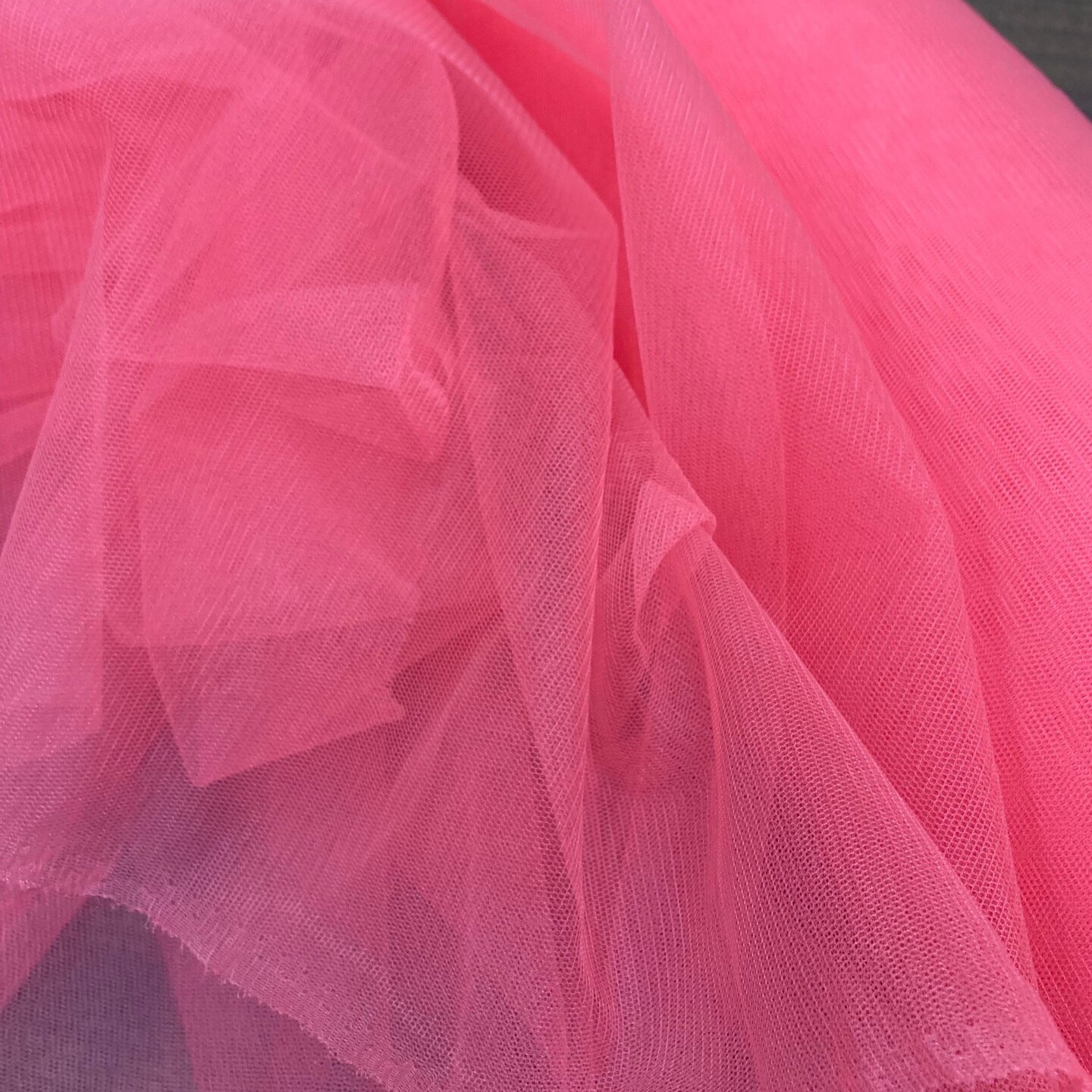 1 Yard 2-Way Stretch Nylon Net Mesh Fabric, 60" Width Lightweight Sheer Mesh for Gowns, Dancewear & Costumes
