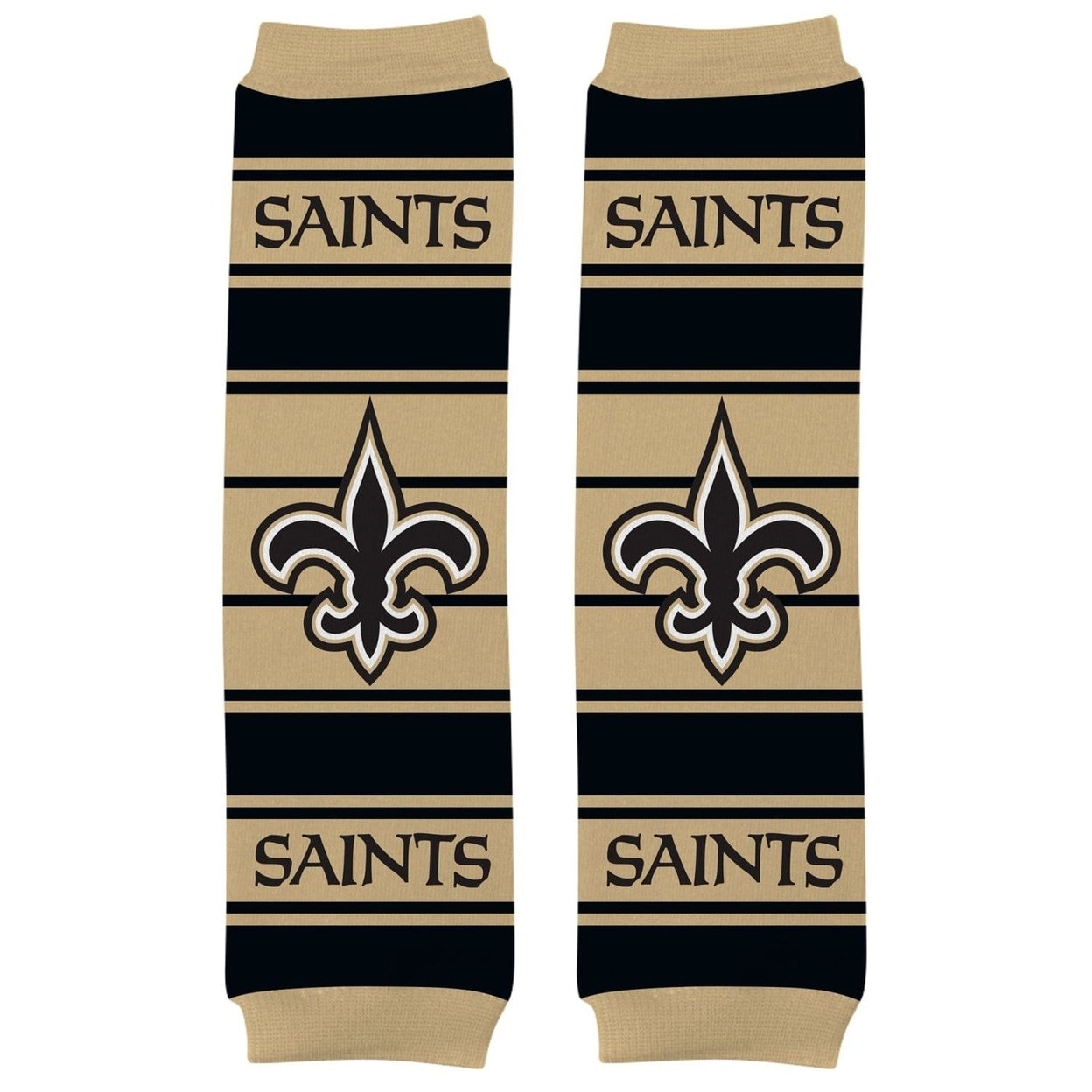 Orleans Saints Baby Leg Warmers Nfl Infant Toddler Cotton Blend Size 9-35 Lbs