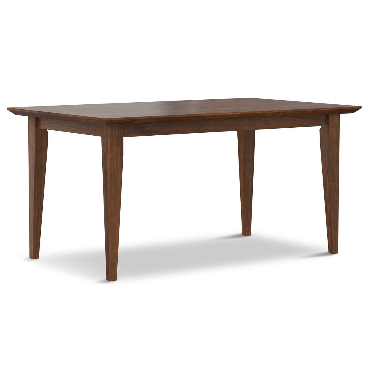 Colby Extendable Dining Table Walnut Solid Wood 60-76 Inch For 8 People
