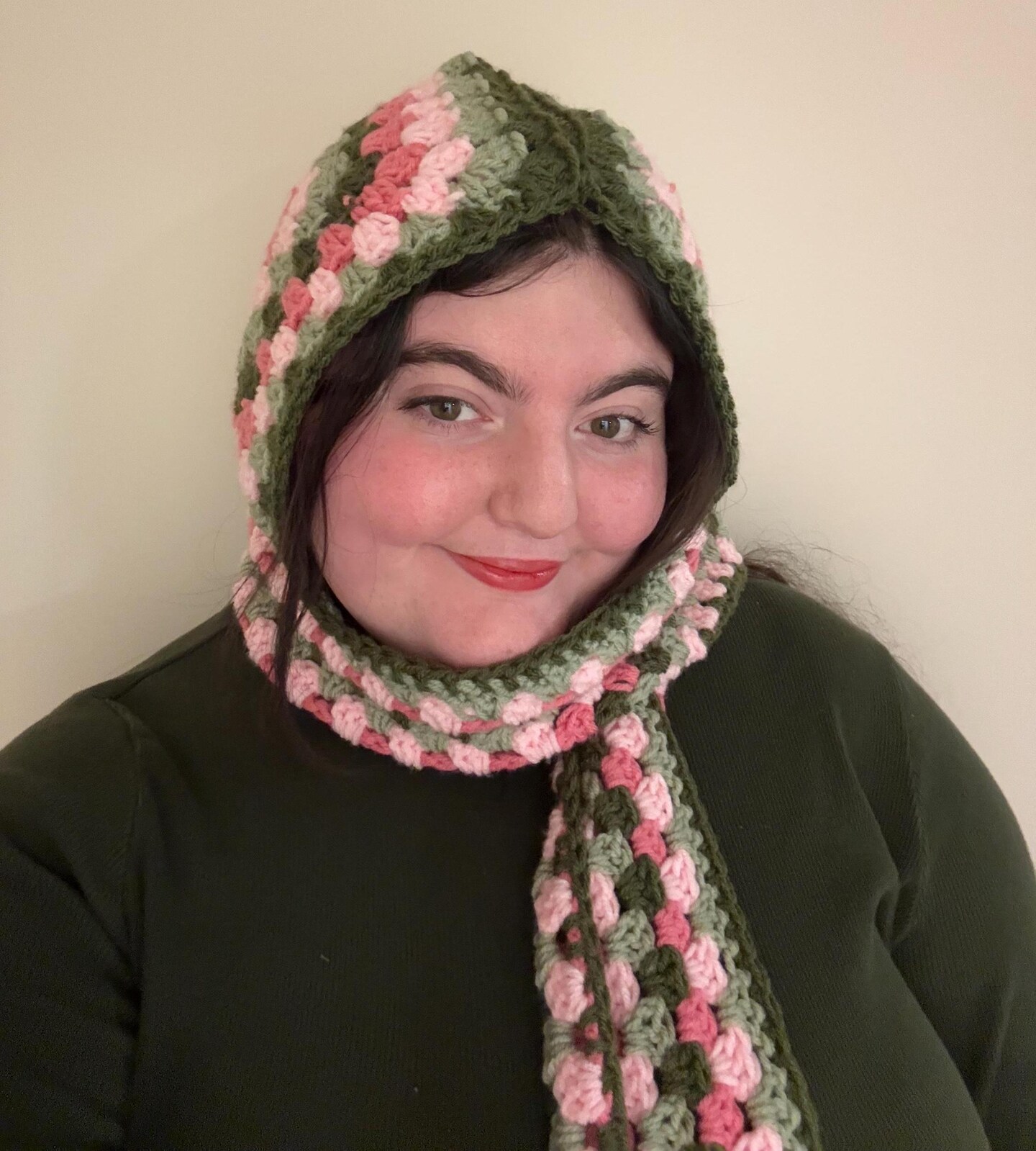 Scarf Hood - Crochet Scoodie Hat Balaclava Winter Accessories