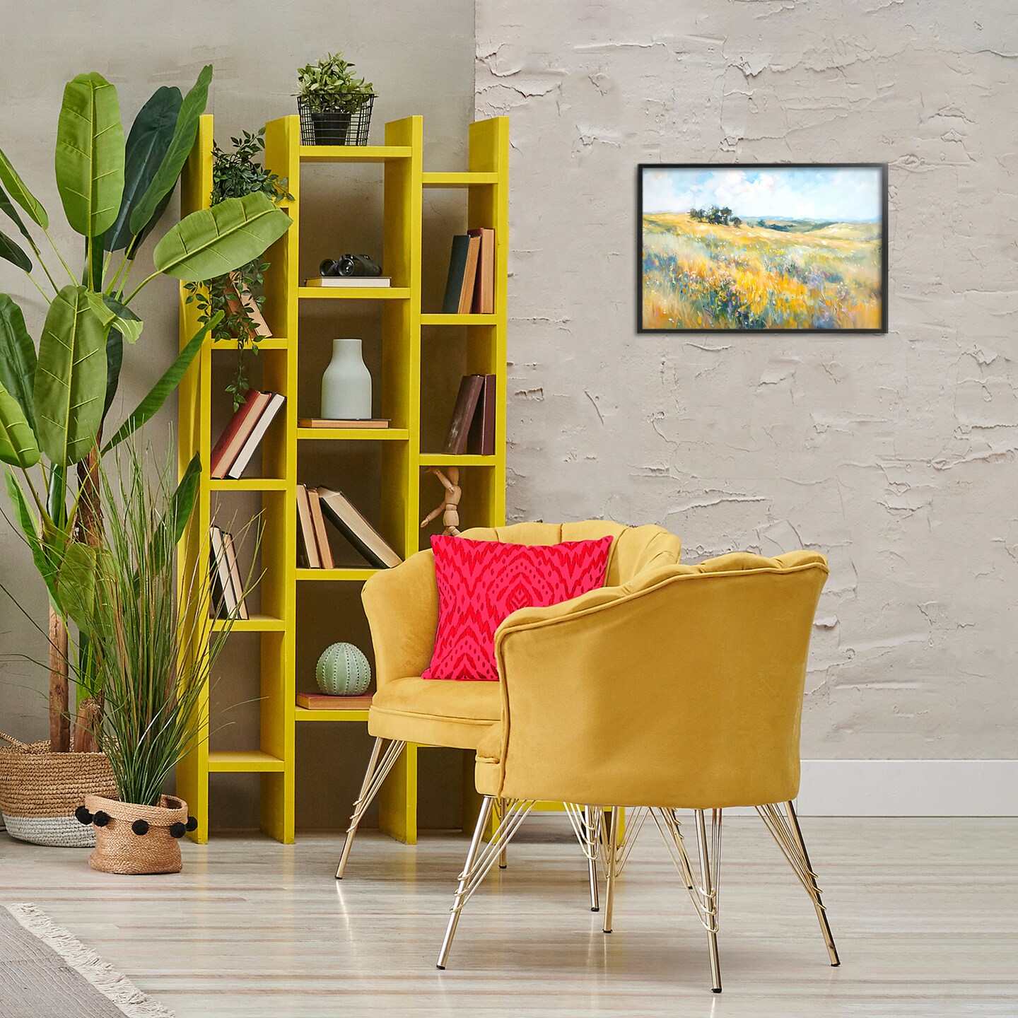 Stupell Industries Country Prairie Scene Framed Giclee Wall Art Design by Ramona Murdock