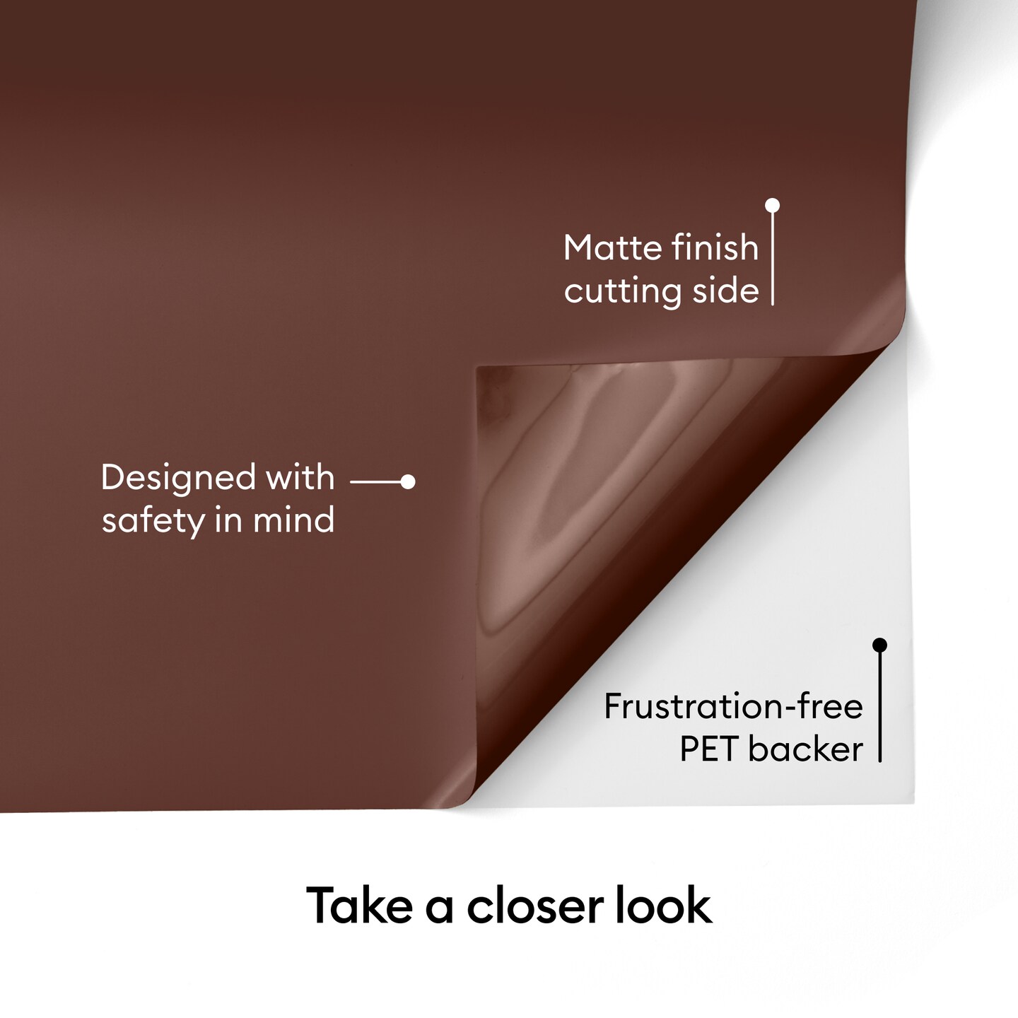 Cricut Value Vinyl (12 in x 10 ft) - Brown
