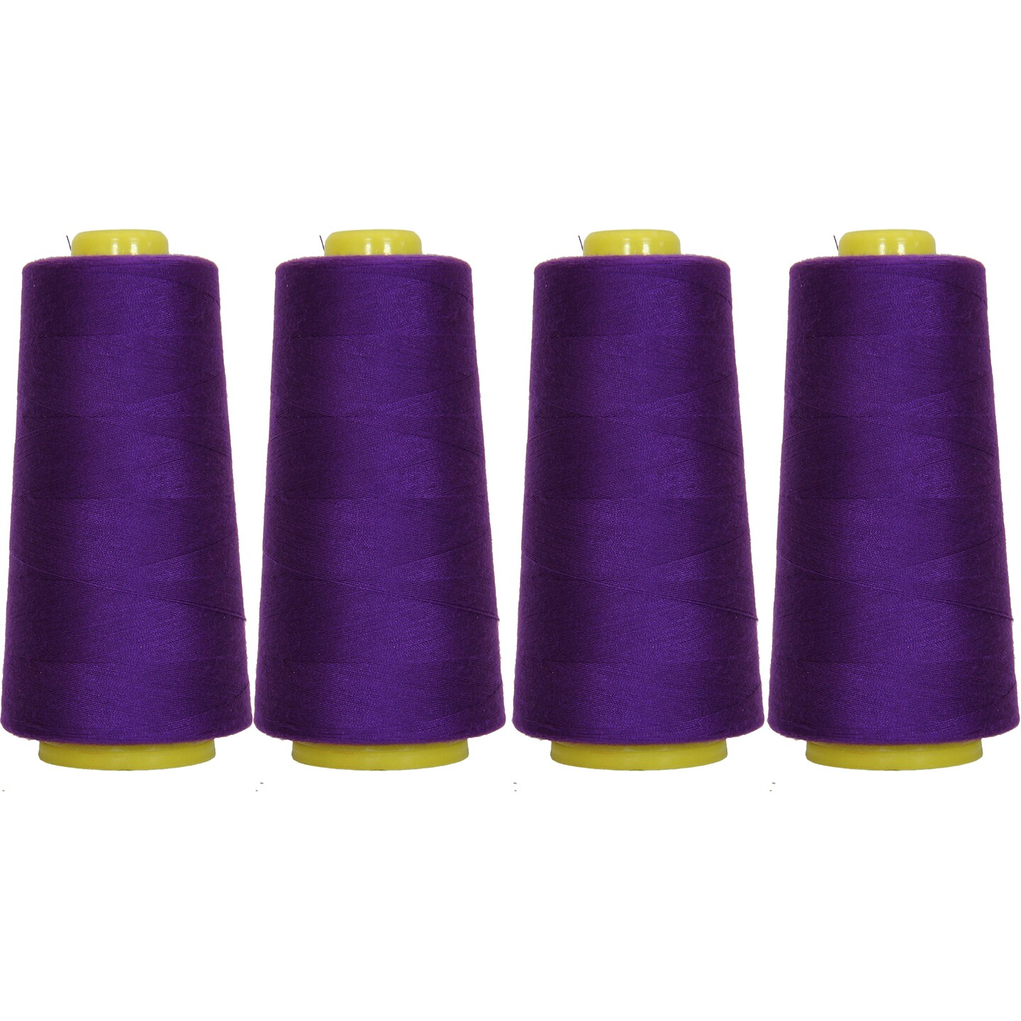 Threadart Polyester Serger Thread - 2750 yds 40/2 - 4 Cone Bundle Pack - 56 Colors Available -