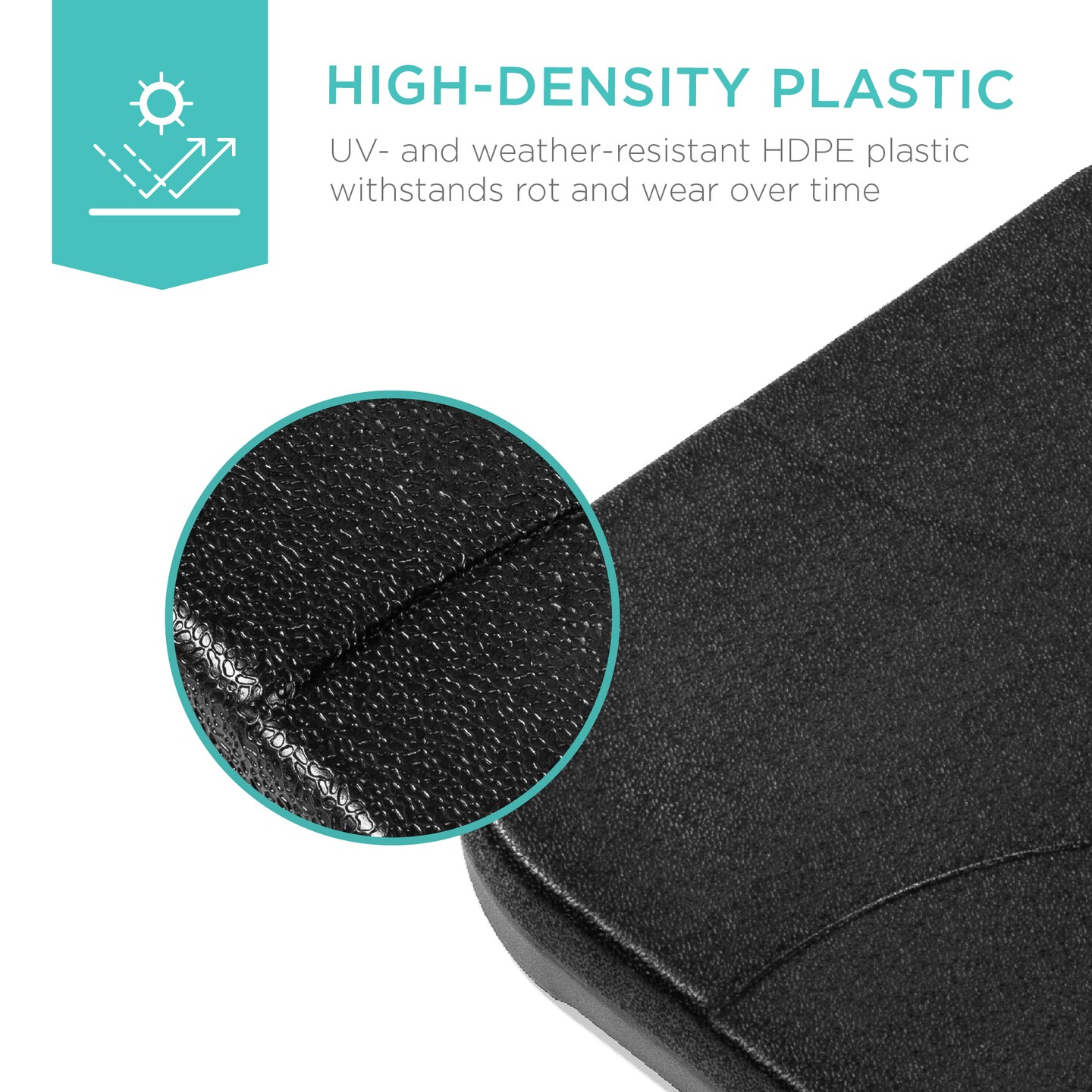 Best Choice Products 4-Piece Cantilever Offset Patio Umbrella Stand Square Base Plate Set w/ Easy-Fill Spouts