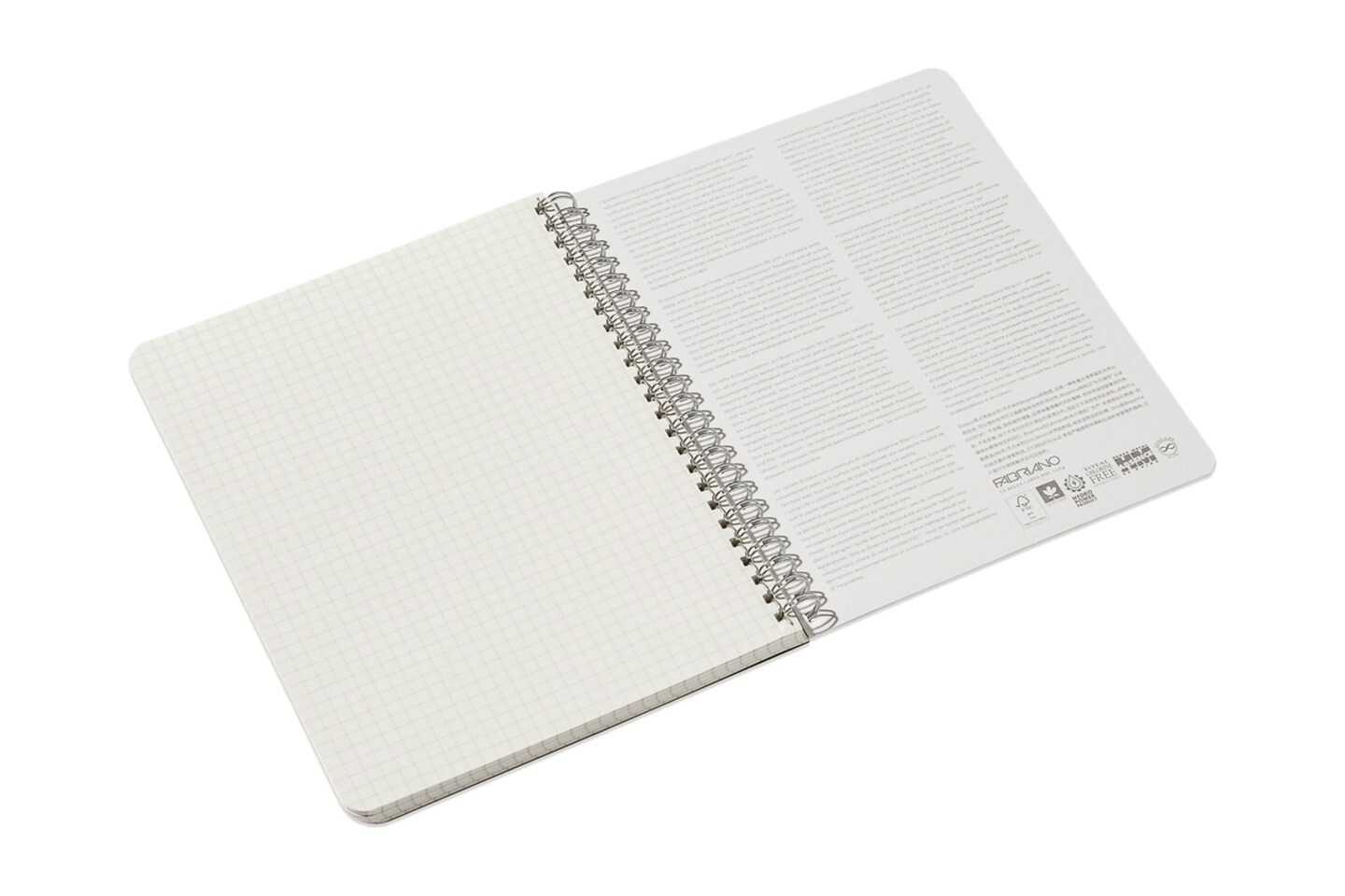 Fabriano Ecoqua Original Spiral-Bound Notebook, A5, 70 Sheets
