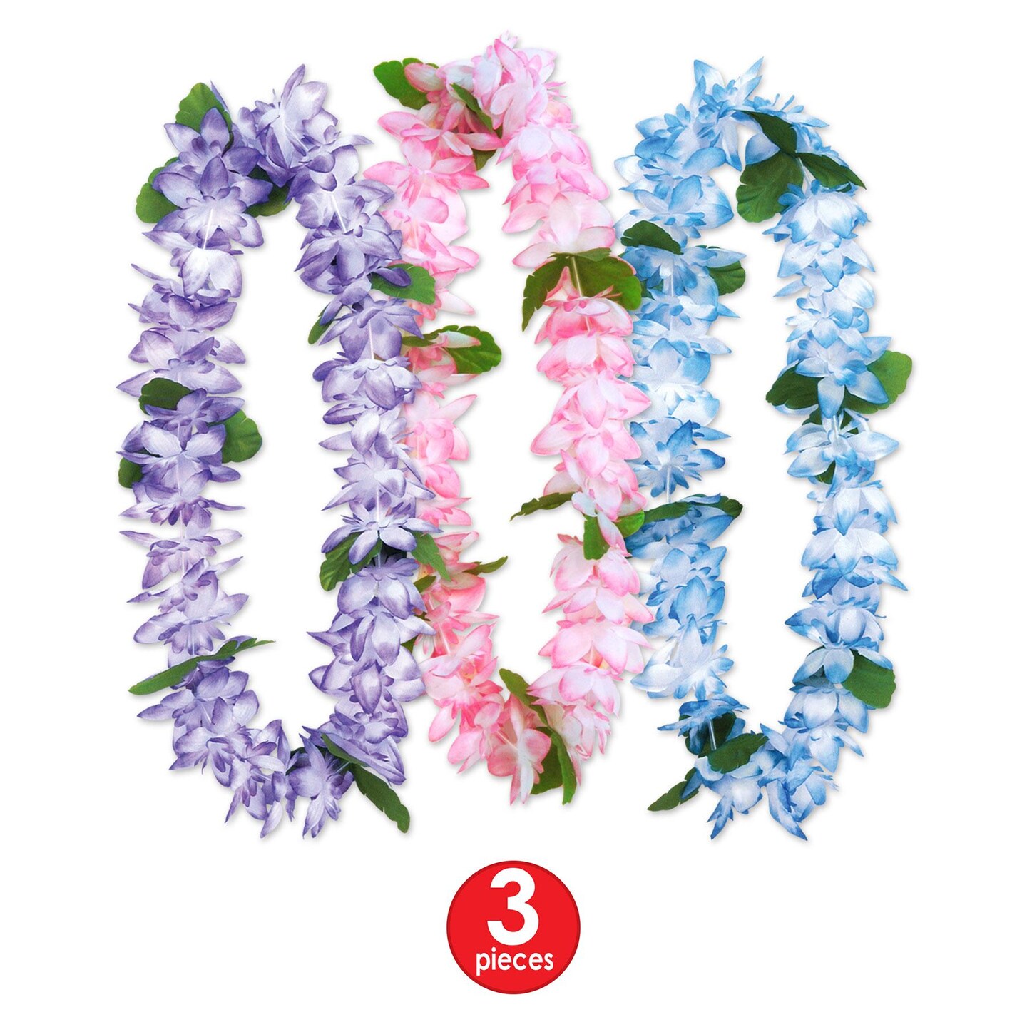 18 Pack Beistle Luau Party Island Floral Leis