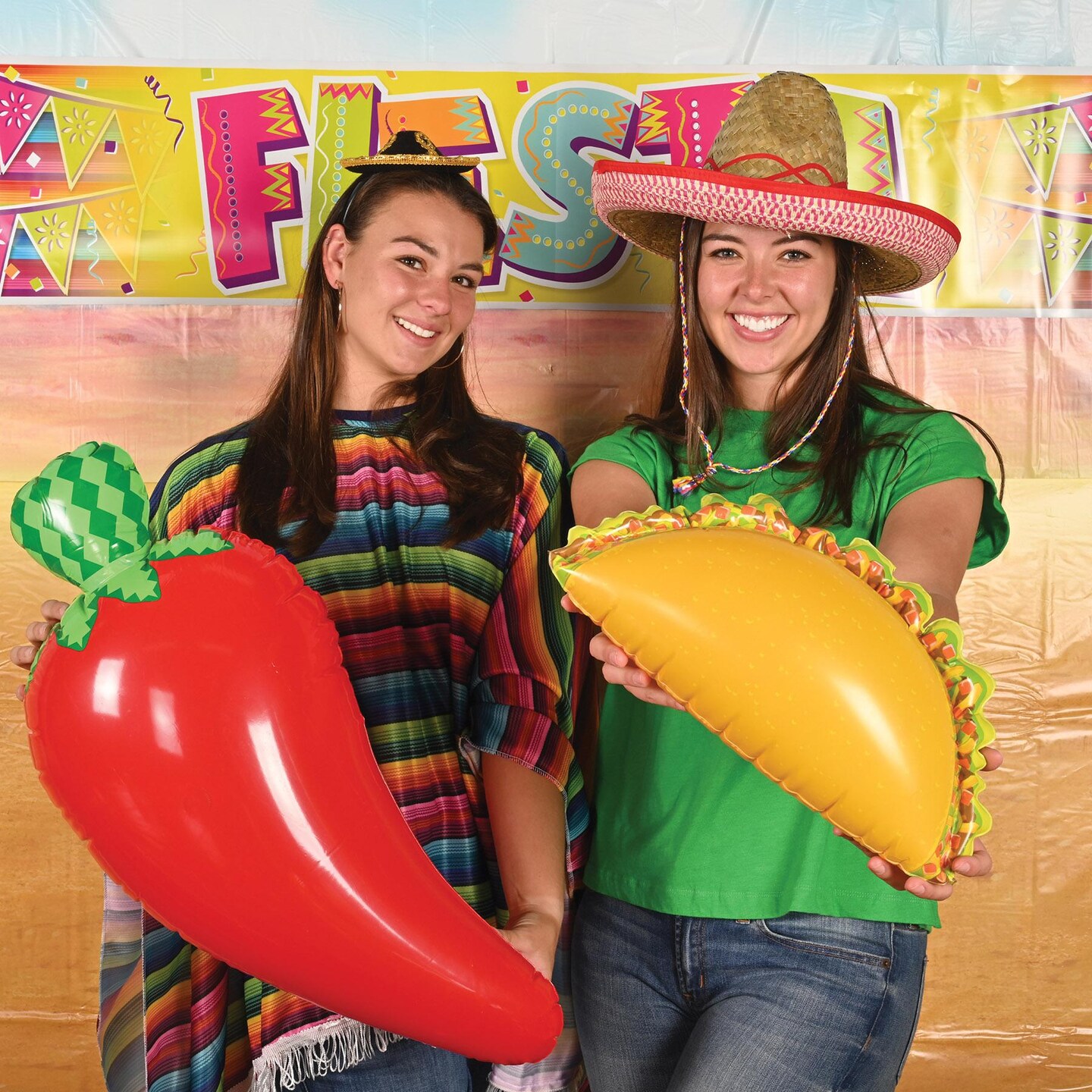 12 Pack Beistle Fiesta Inflatable Taco