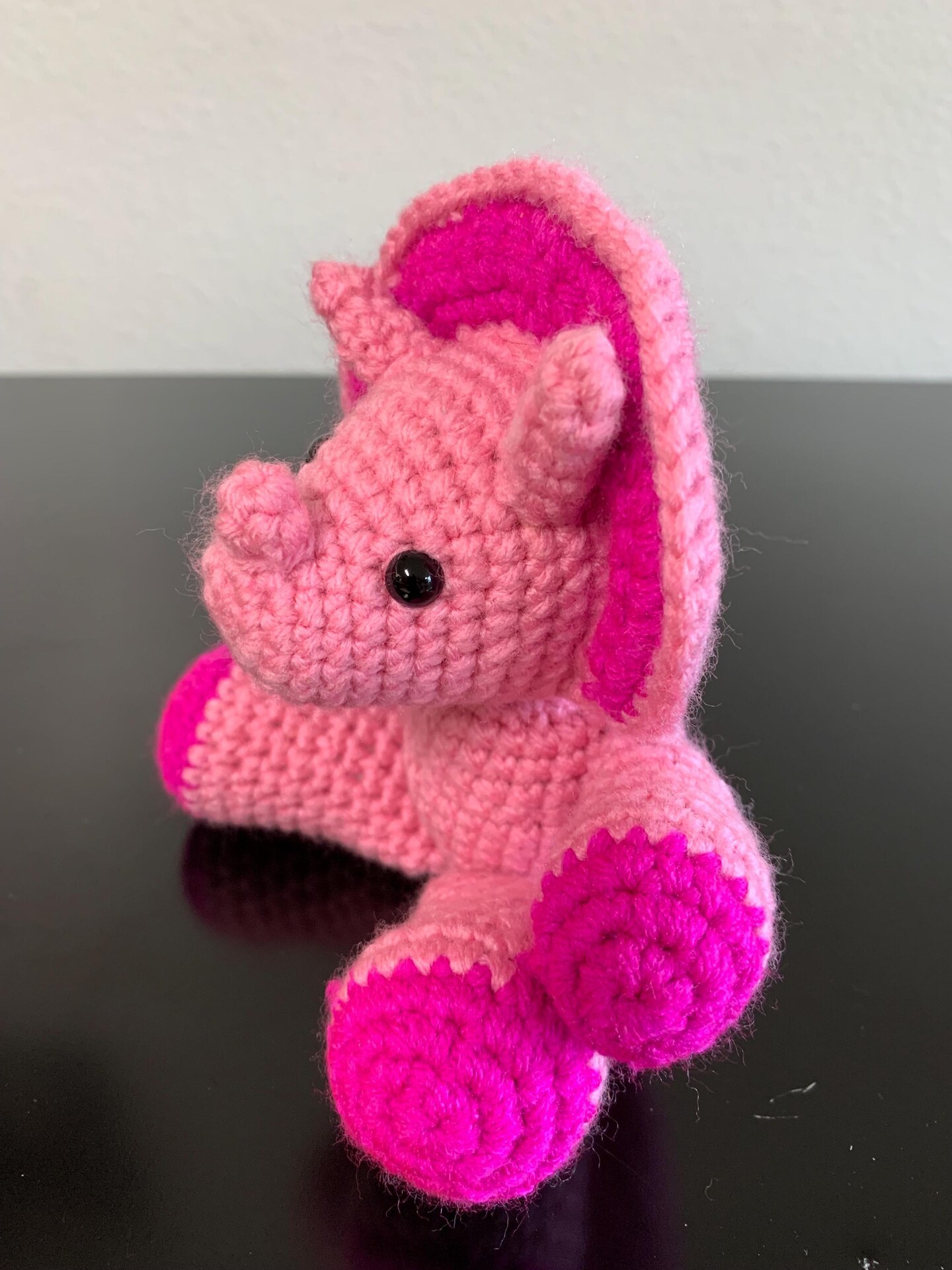 Pink Crochet Dinosaur | MakerPlace by Michaels