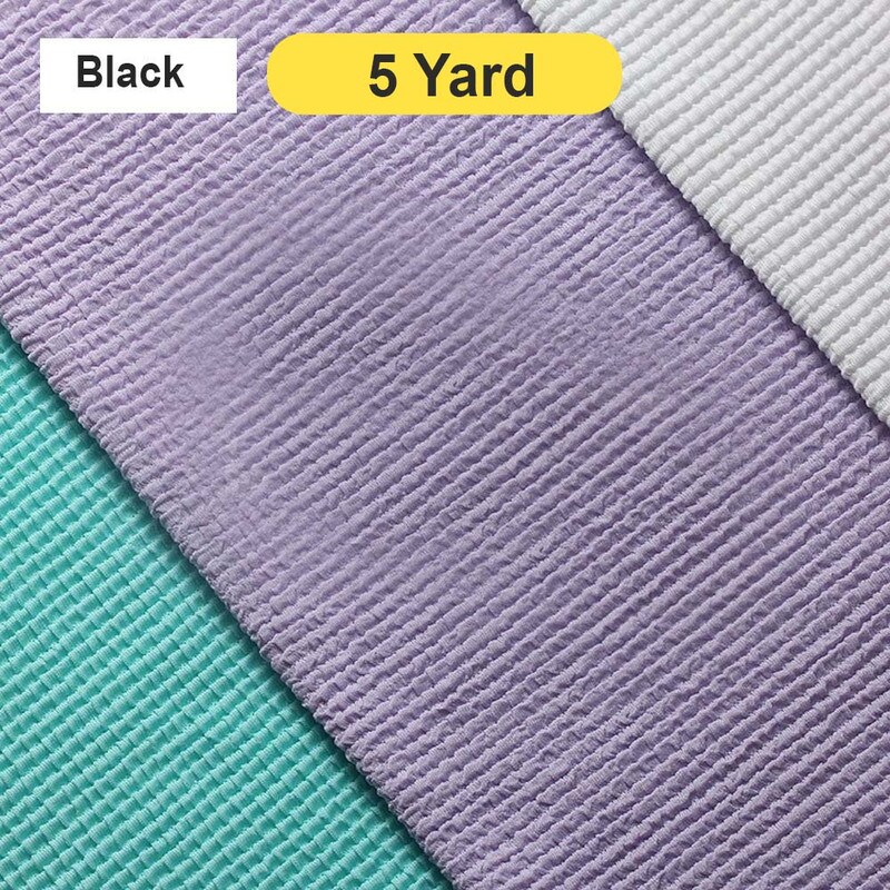 Crinkle Texture Solid Textured Nylon Spandex Fabric