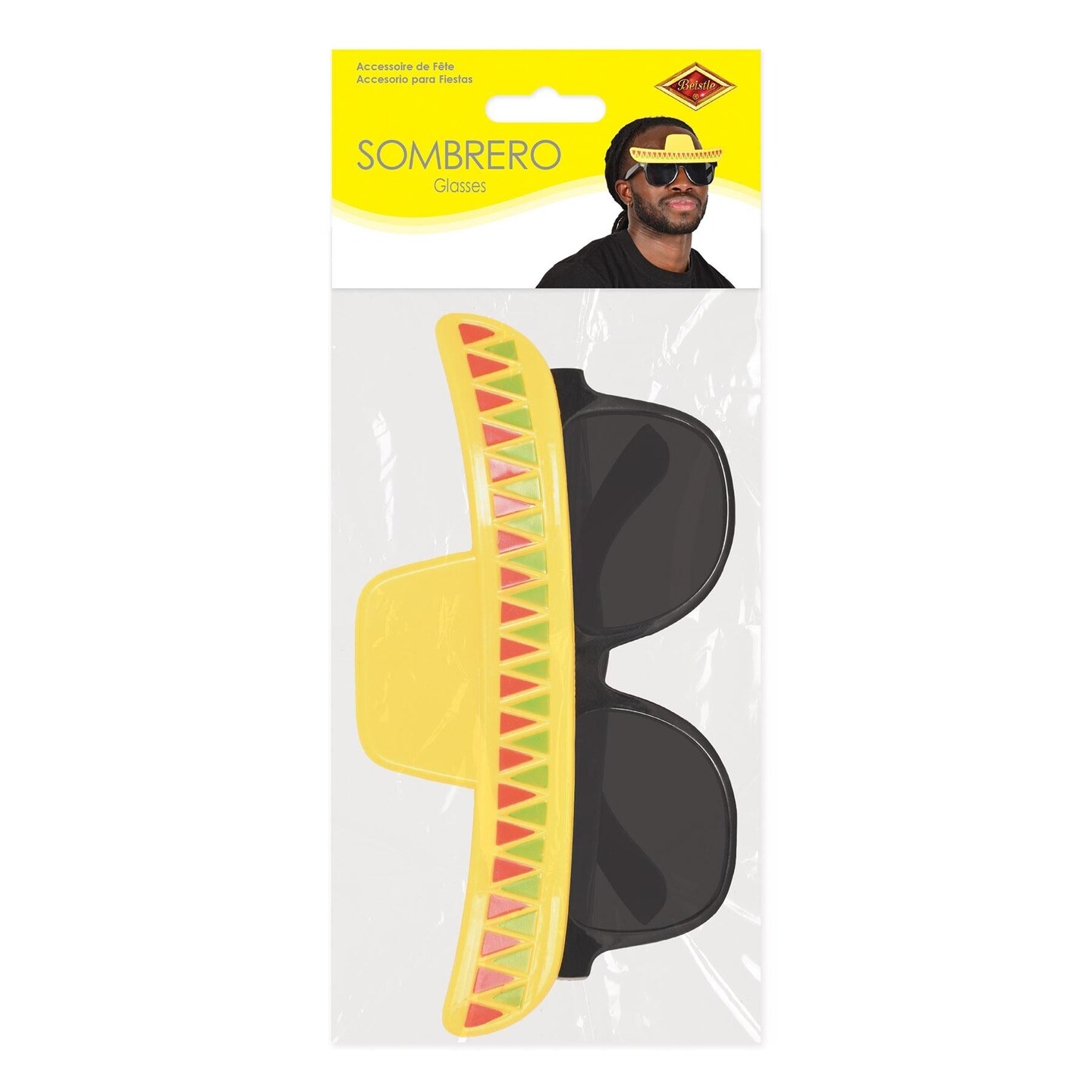6 Pack Beistle Fiesta Sombrero Glasses