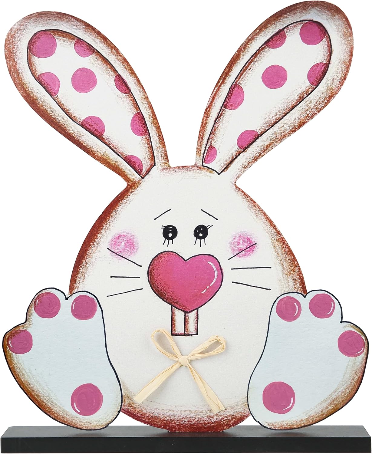 Easter Bunny Wooden Signs Easter Decorations for Home Farmhouse Cute Bunny Easter Decor Table Signs