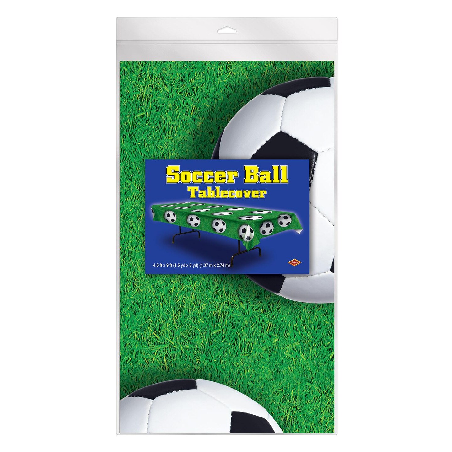 12 Pack Beistle Soccer Ball Party Tablecover