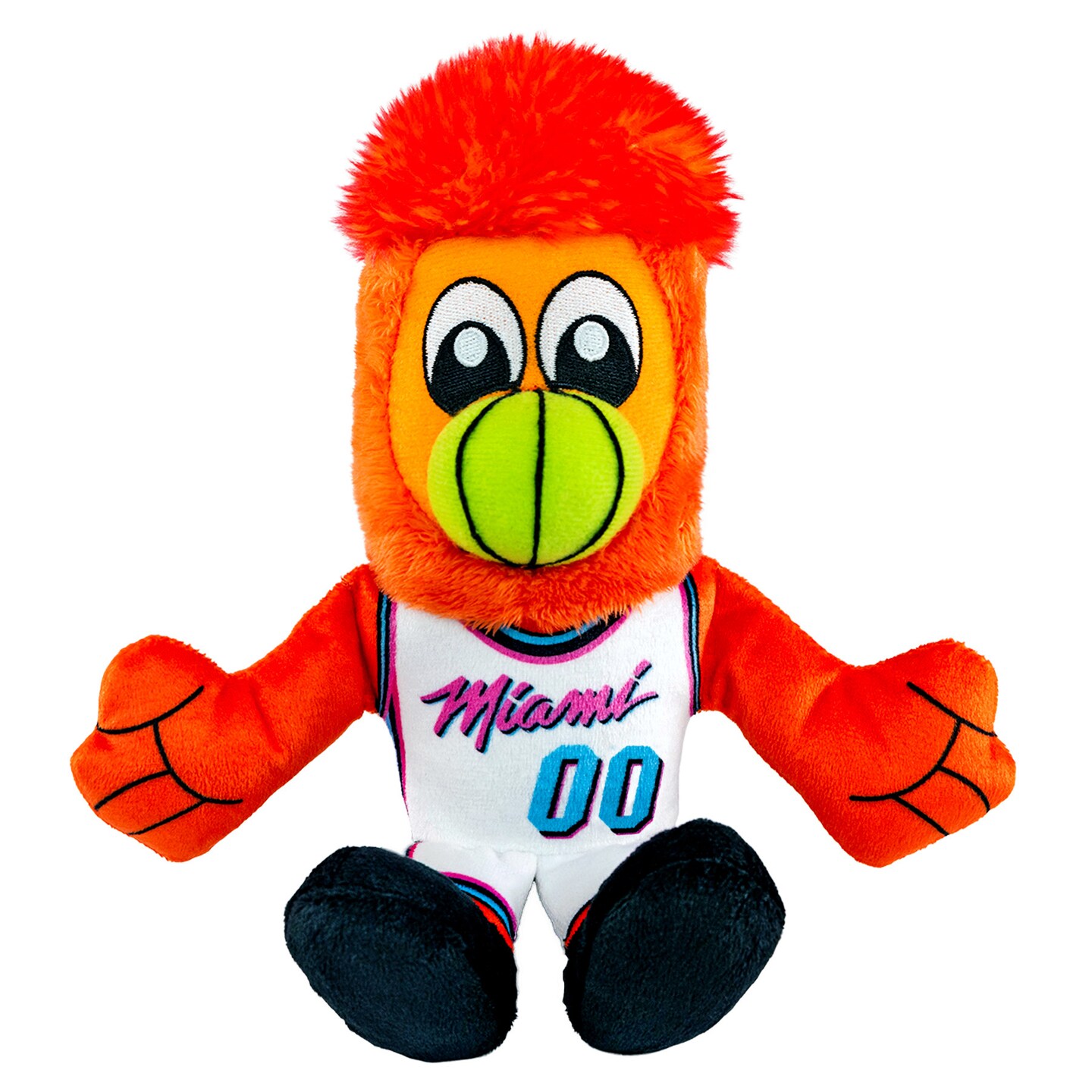 Bleacher Creatures Miami Heat Burnie 8" Mascot Kuricha Plush (Vice Edition)