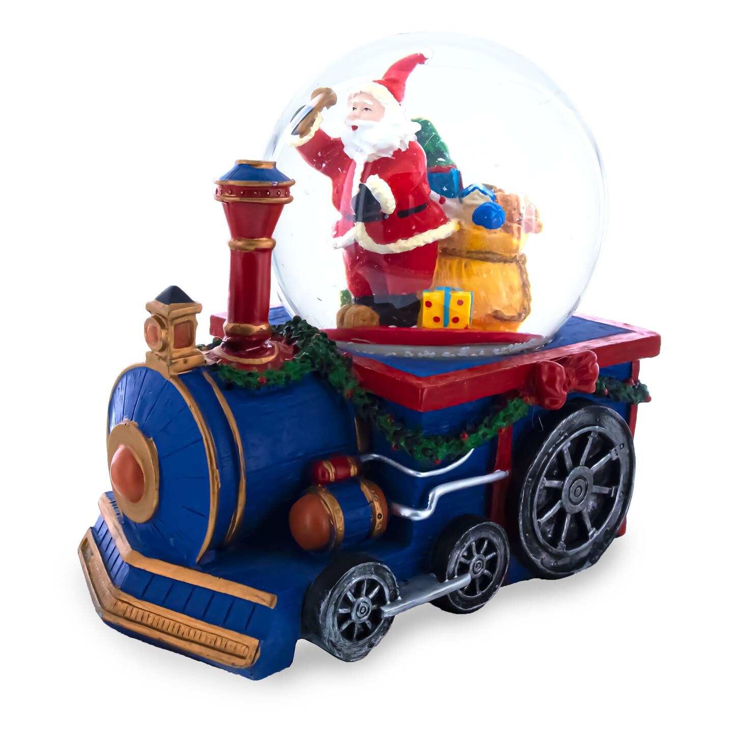 Santa&#x27;s Train of Gifts Musical Water Snow Globe