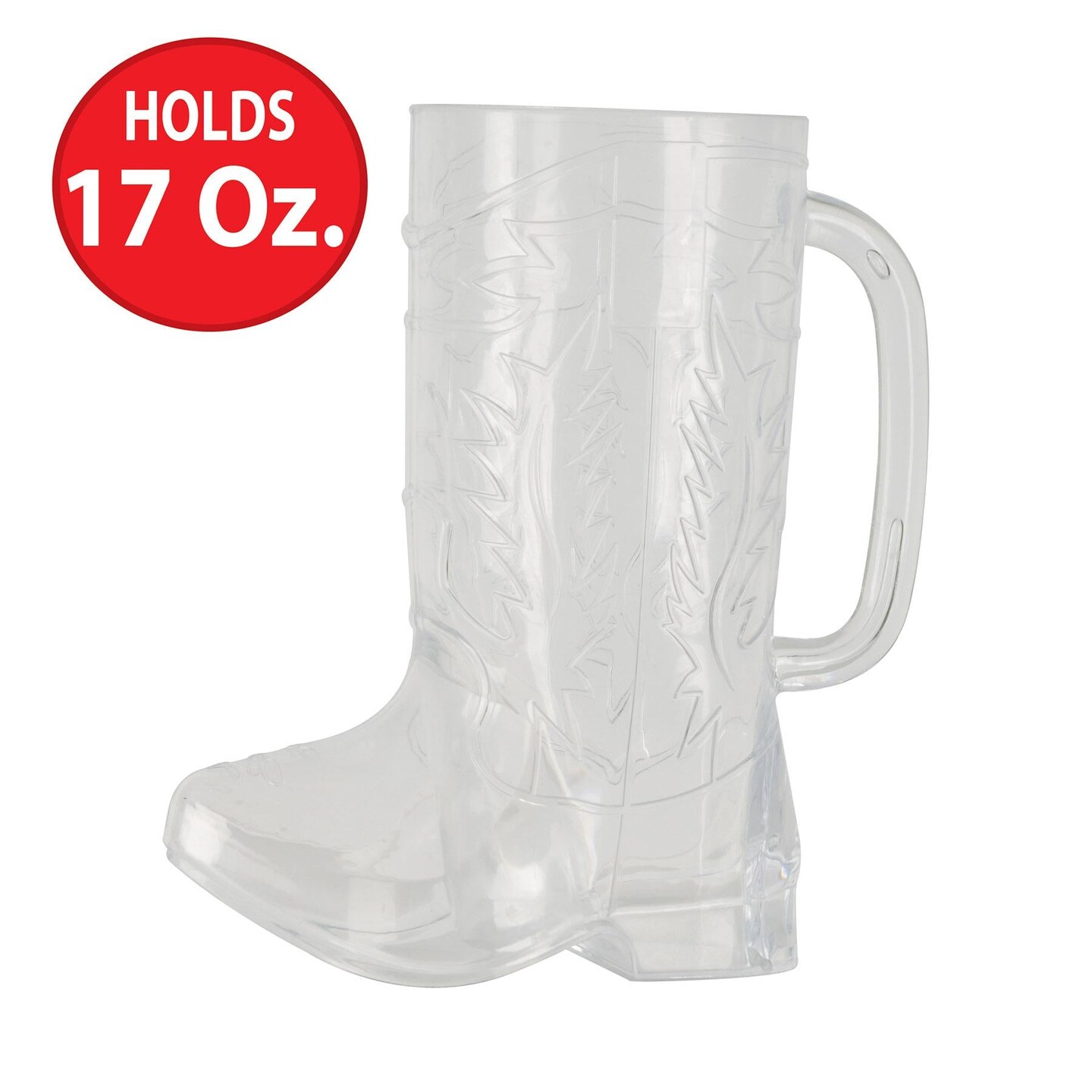 12 Pack Beistle Plastic Cowboy Boot Mug