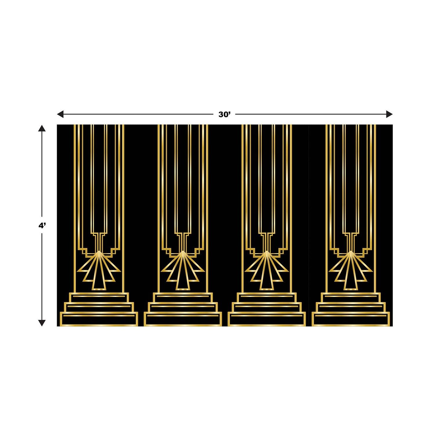 6 Pack Beistle Roaring 20&#x27;s Party Backdrop