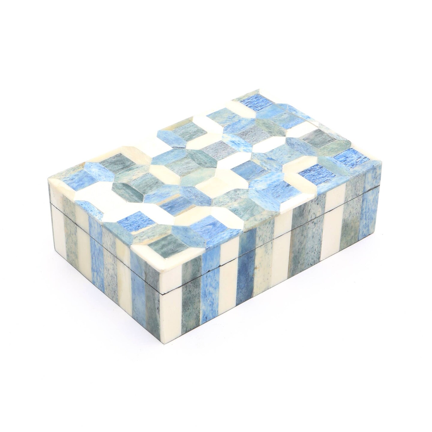 Decorative Bone Storage Box | Handcrafted Jewelry & Trinket Organizer | 6"x4"x2"