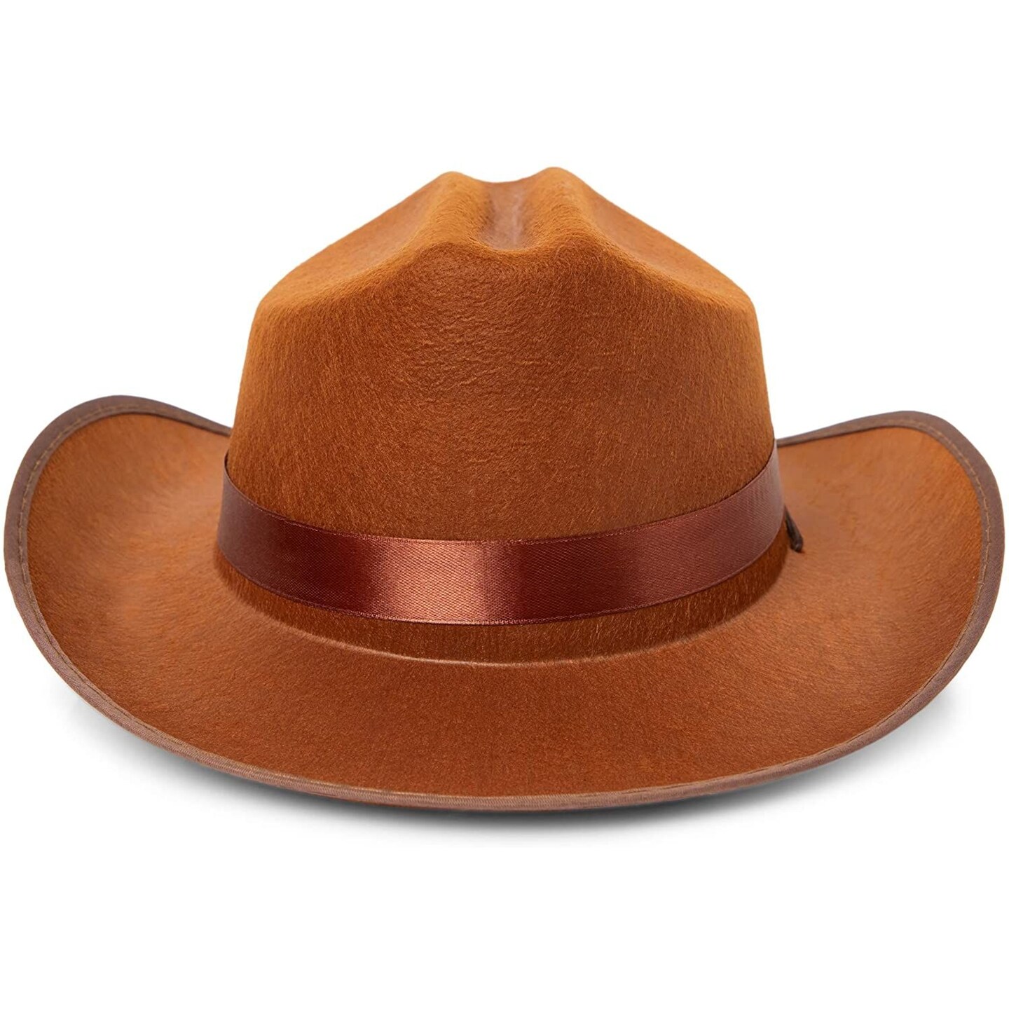 Brown Western Cowboy Hat for Kids, Unisex Youth (4 Pack)
