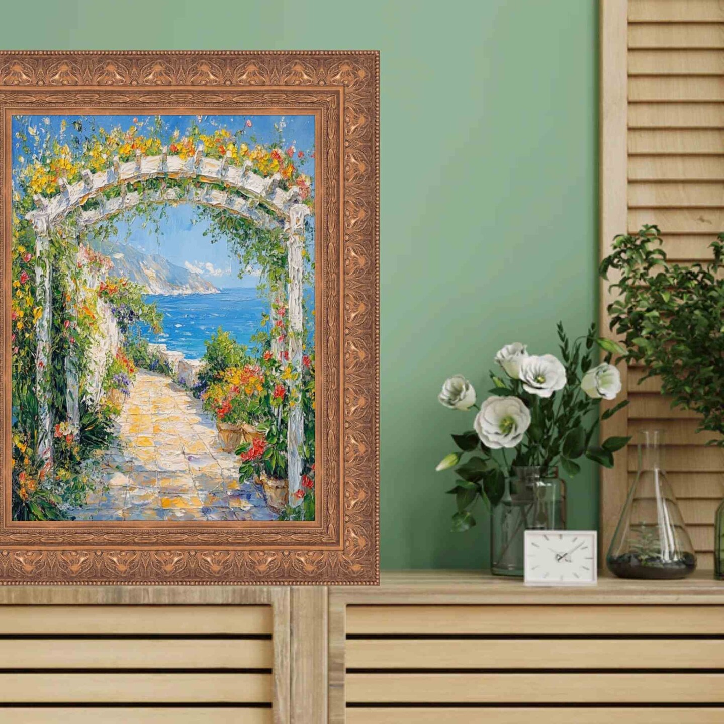 Wide Aged Gold Leaf Gothic Luxury Picture Frame 10x12 frame
