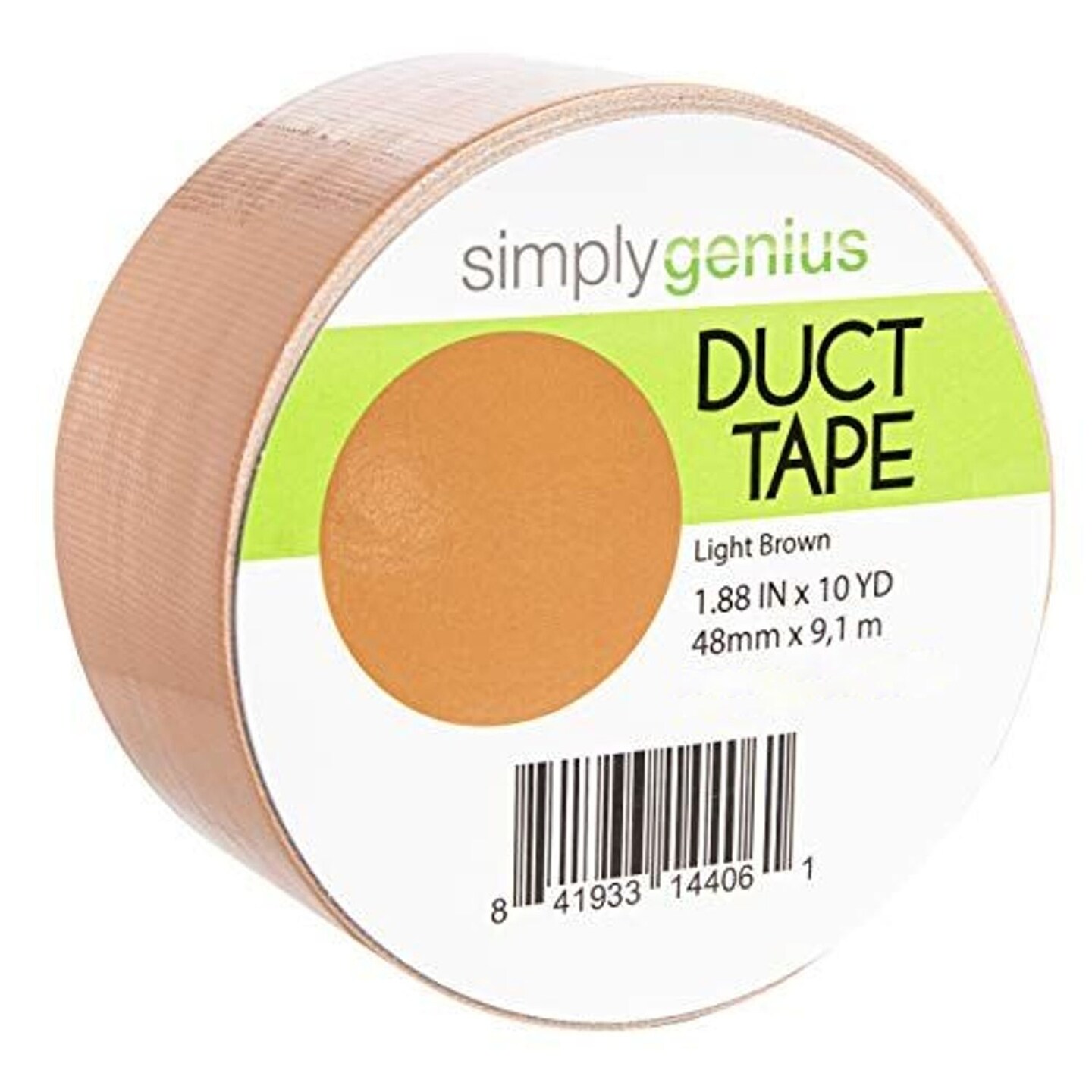 Simply Genius 1 Pack Art &#x26; Craft Duct Tape, Heavy Duty, 1.88&#x22; x 10 Yards, Craft Supplies for Kids &#x26; Adults, Colorful Tape for DIY, Craft &#x26; Home Improvement, Light Brown