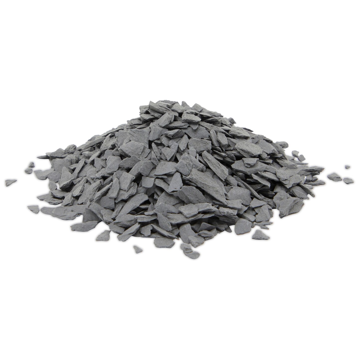2 lbs Natural Slate Rocks, 0.4 to 0.75-inch Gray Stones for Aquariums, Terrariums, Fairy Garden and Miniature Model Displays, Reptile Enclosures, Crafting and Art Supplies